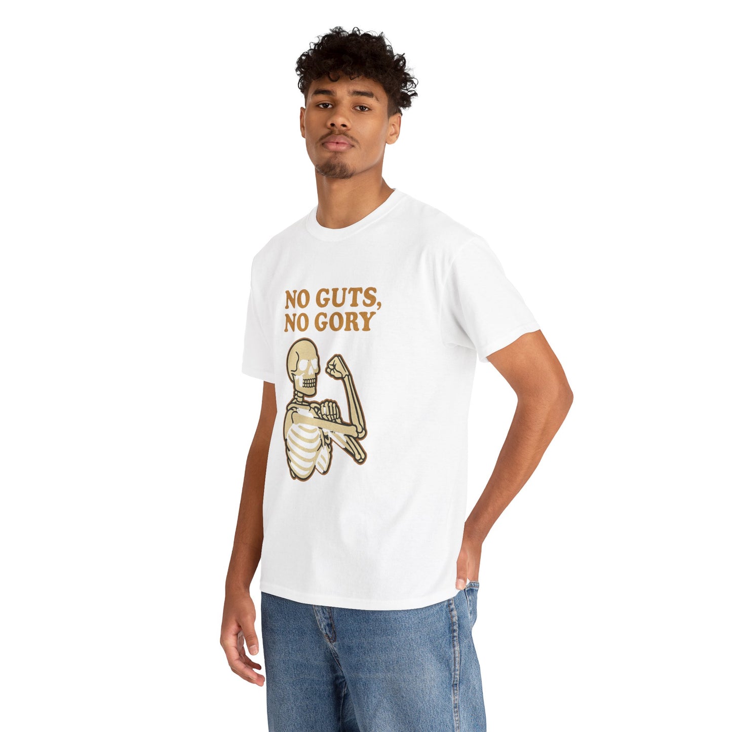 No Guts, No Gory | Halloween Skeleton Motivation Tee