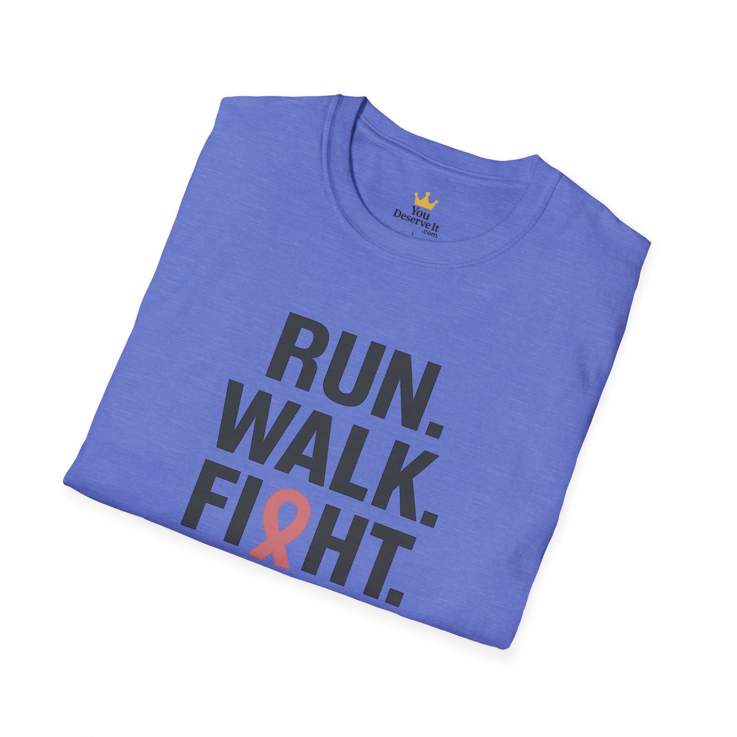 Run. Walk. Fight. Repeat. | Breast Cancer Awareness Tee