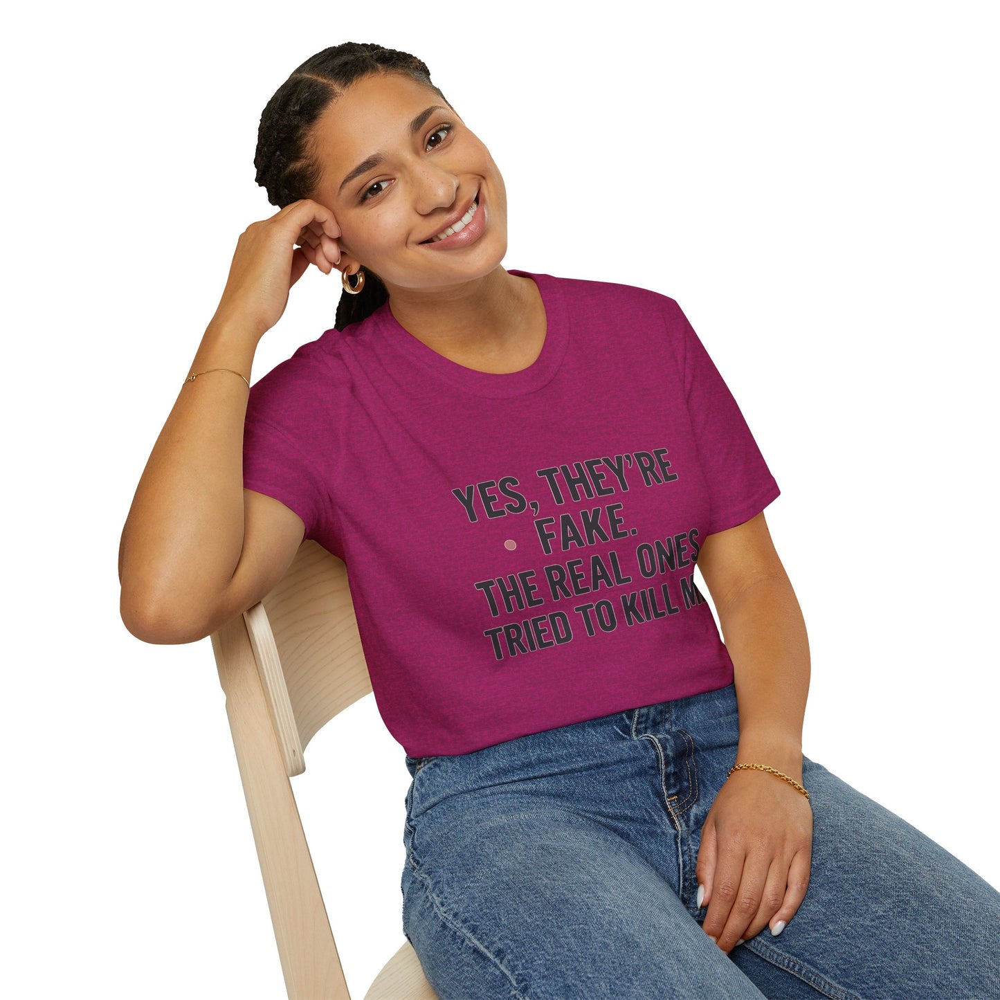 Yes, They're Fake | Breast Cancer Survivor Shirt