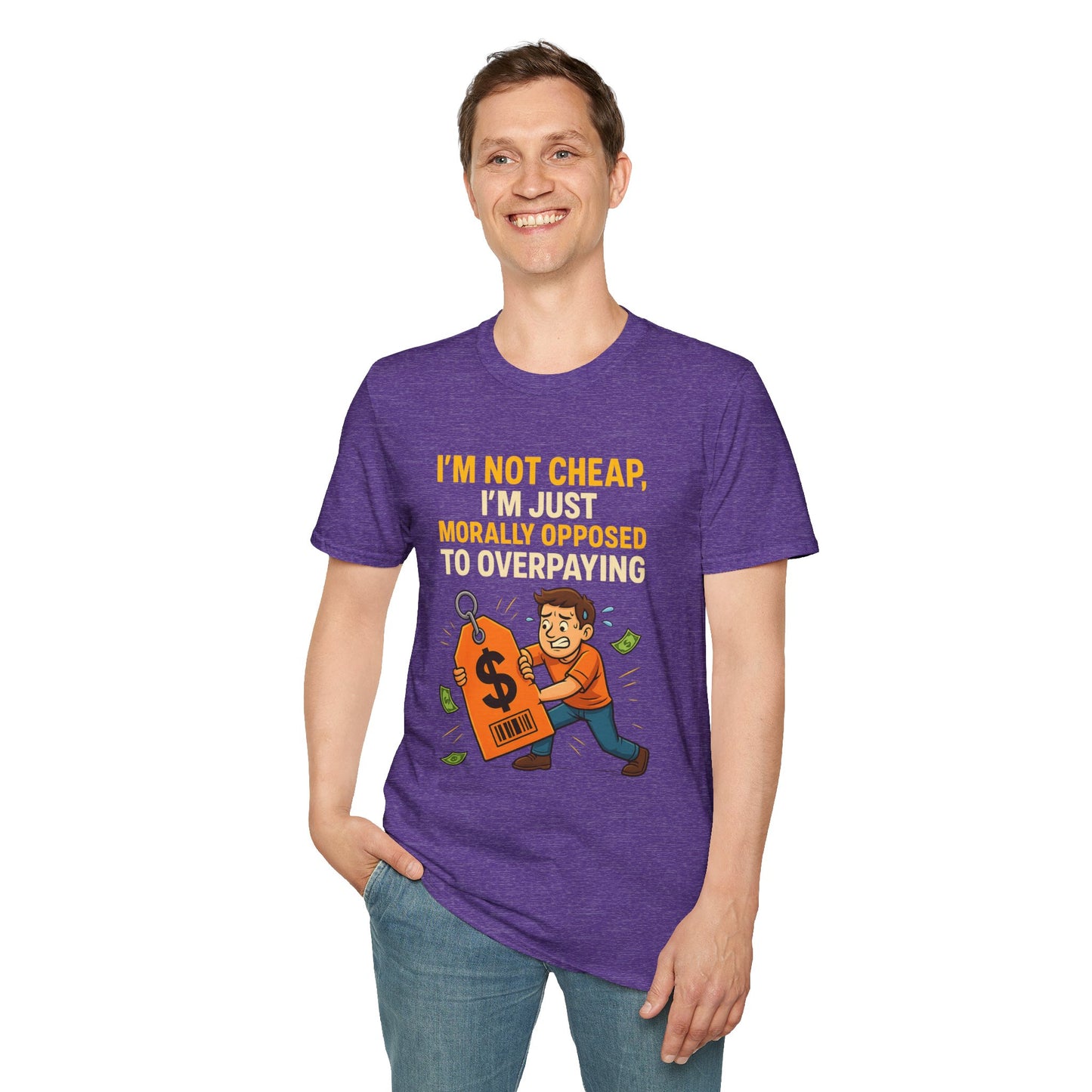 Funny Moral T-Shirt, Casual Tee for Budget-Conscious, Gift for Friends, Birthday Humor, Everyday Wear, Affordable Style