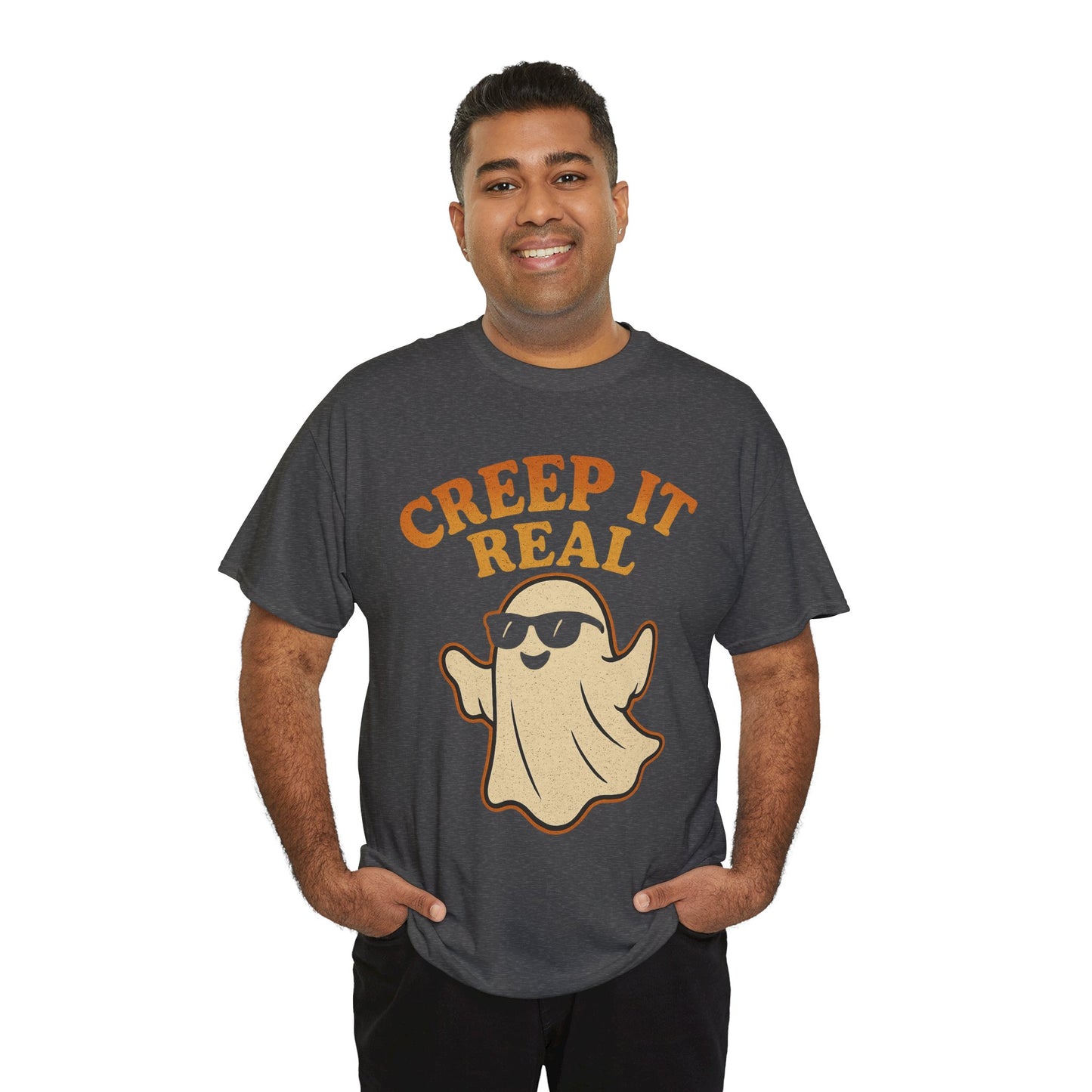 Creep It Real Shirt | Funny Halloween Ghost T-Shirt with Sunglasses