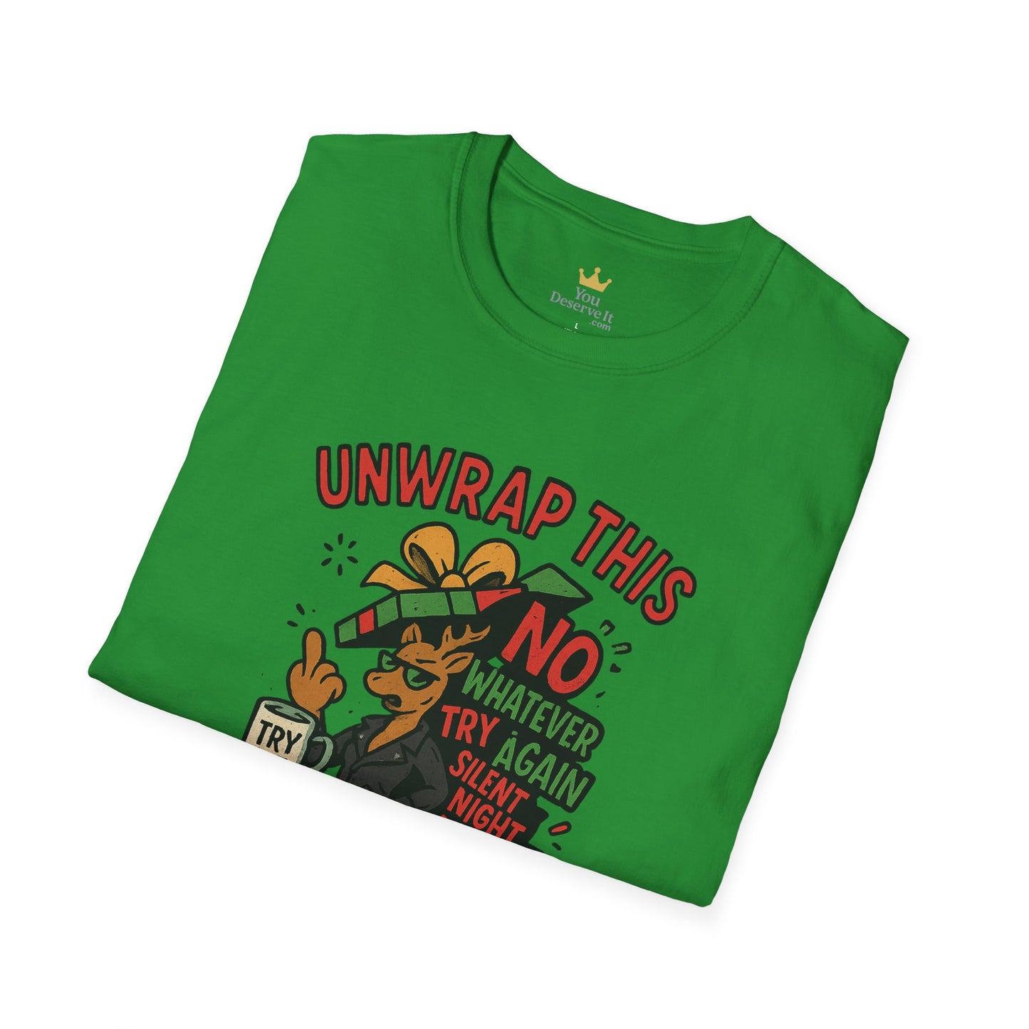 Unwrap This Attitude Christmas Shirt | Funny Sarcastic Holiday Tee | Sassy Anti-Christmas Style