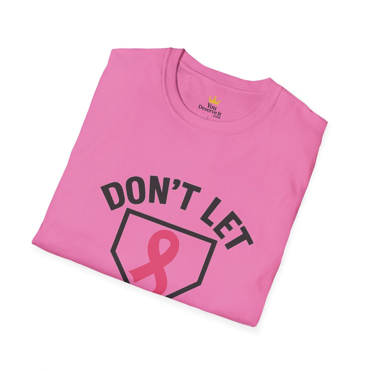 Funny Breast Cancer Awareness Shirt | Don't Let Cancer Steal 2nd Base Tee