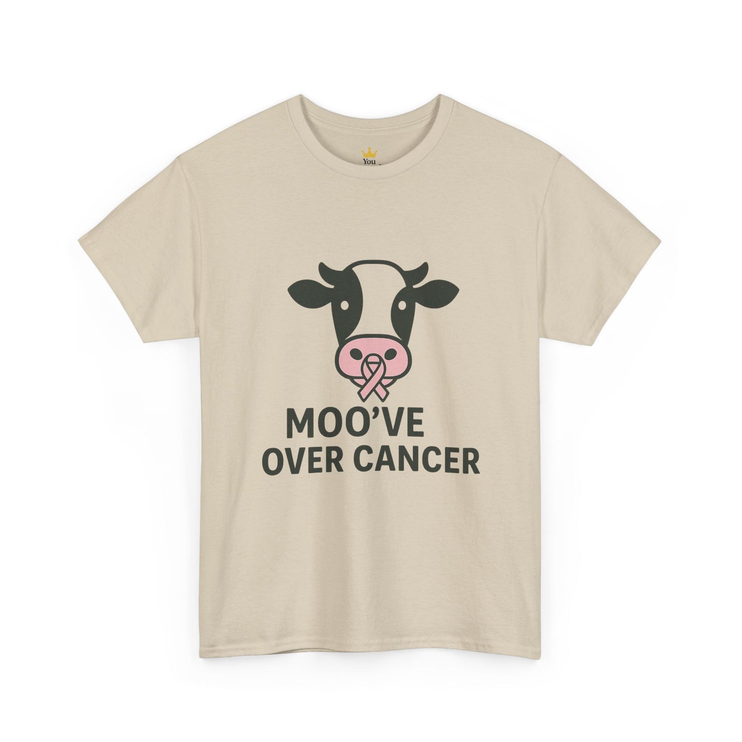 Moo've Over Cancer | Breast Cancer Awareness Cow Tee