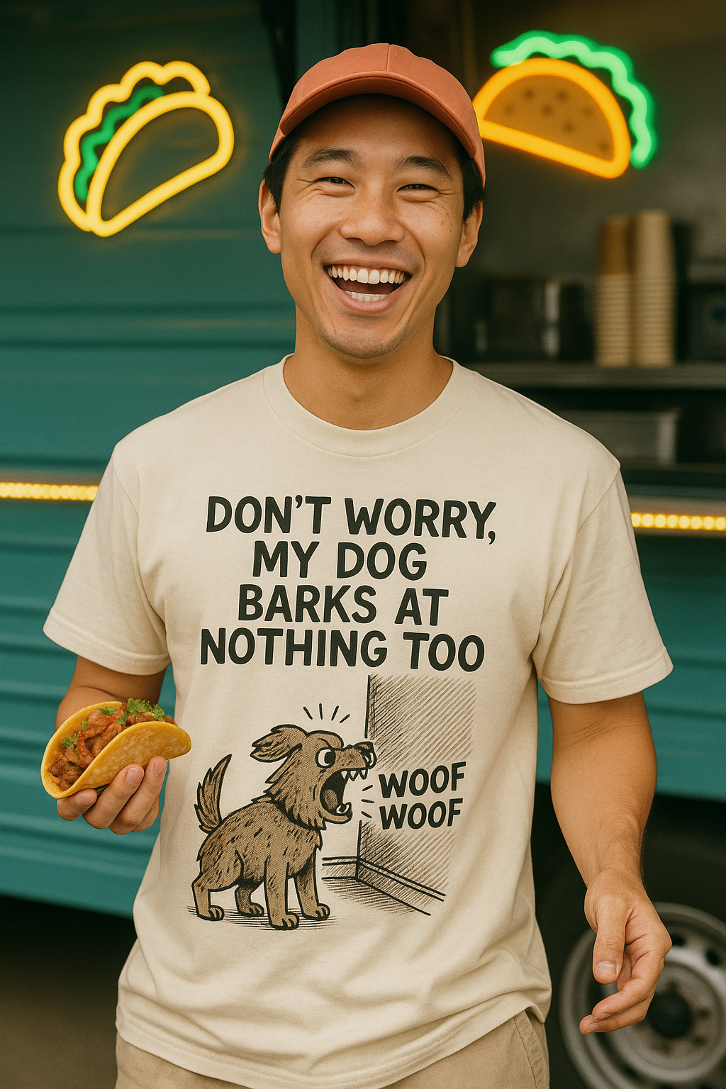 Funny Dog Shirt – "Don’t Worry, My Dog Barks at Nothing Too" | Hilarious Pet Lover Tee