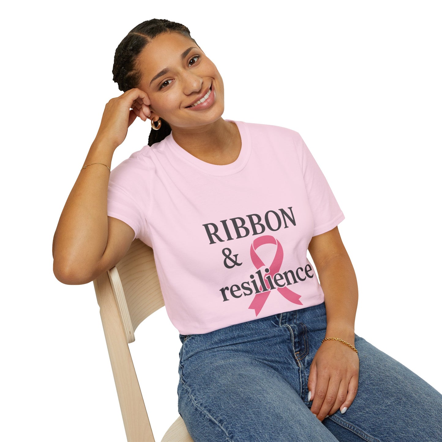Ribbon and Resilience Breast Cancer Awareness Shirt | Pink Support Tee for Fighters and Survivors