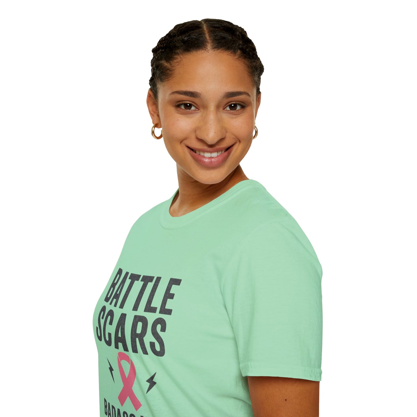 Battle Scars & Badass Vibes | Breast Cancer Warrior Tee