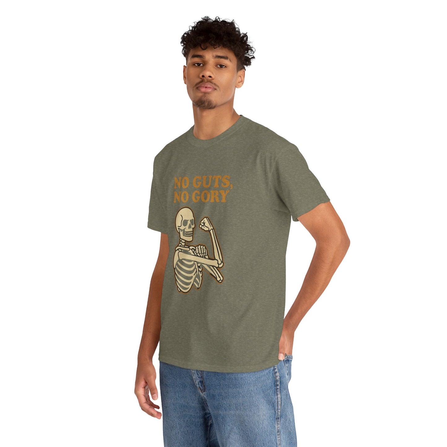 No Guts, No Gory | Halloween Skeleton Motivation Tee