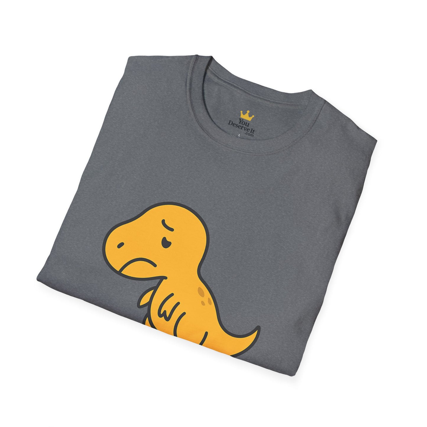 Just Can't Dinosaur T-Shirt | Funny T-Rex Mood Tee for Adults & Teens