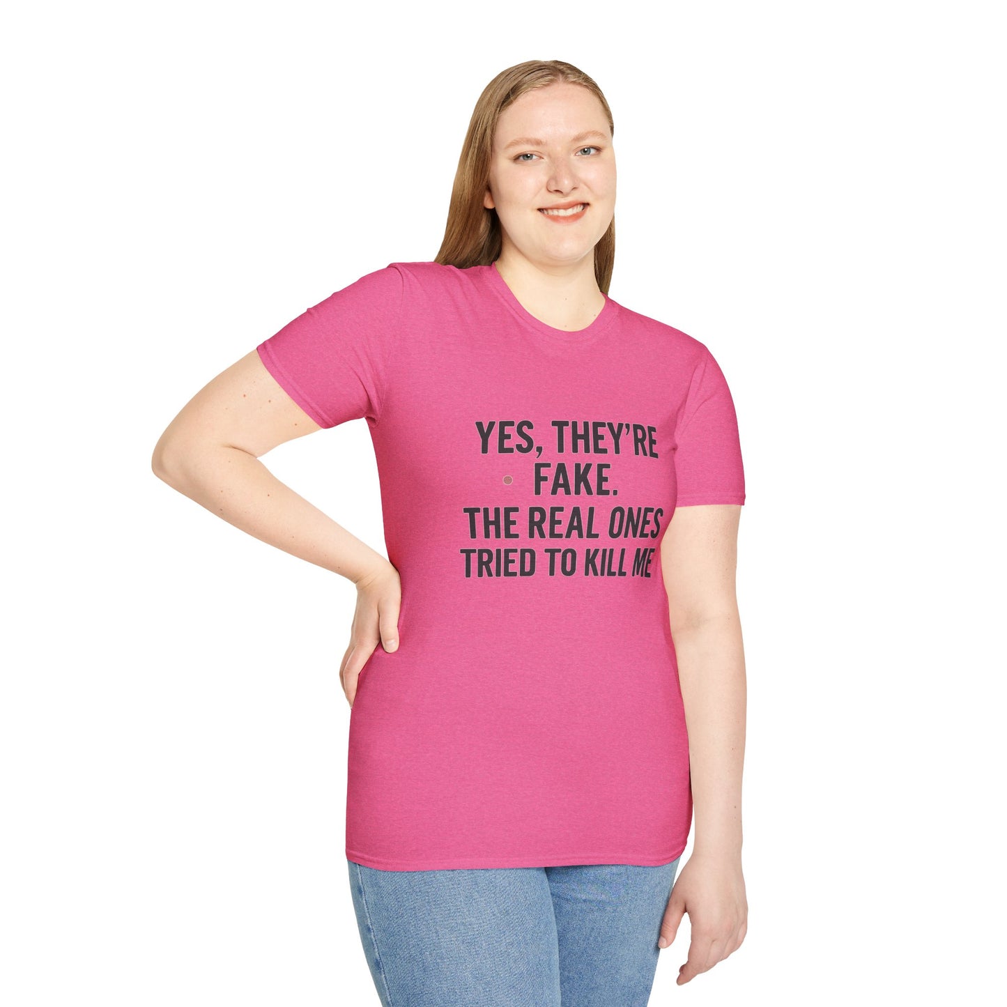 Yes, They're Fake | Breast Cancer Survivor Shirt