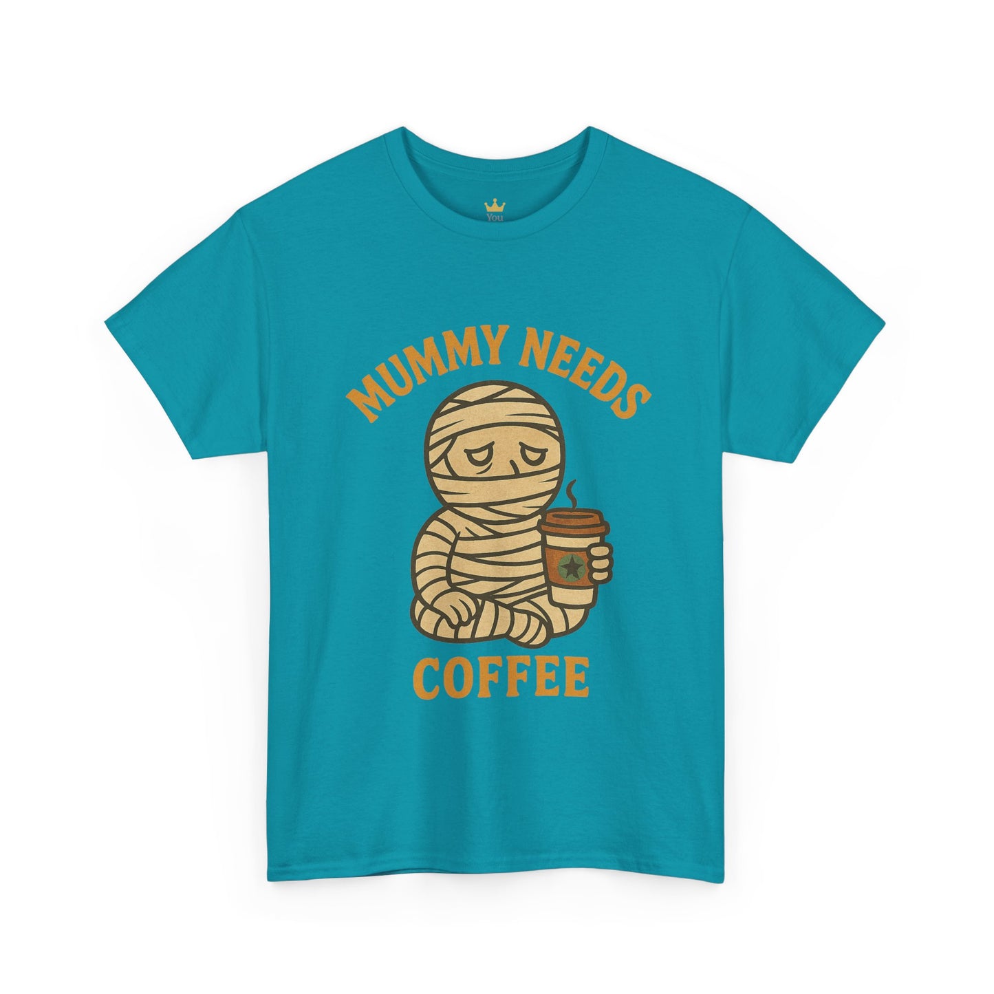 Mummy Needs Coffee Shirt | Funny Halloween Tired Mom Tee with Caffeine Theme