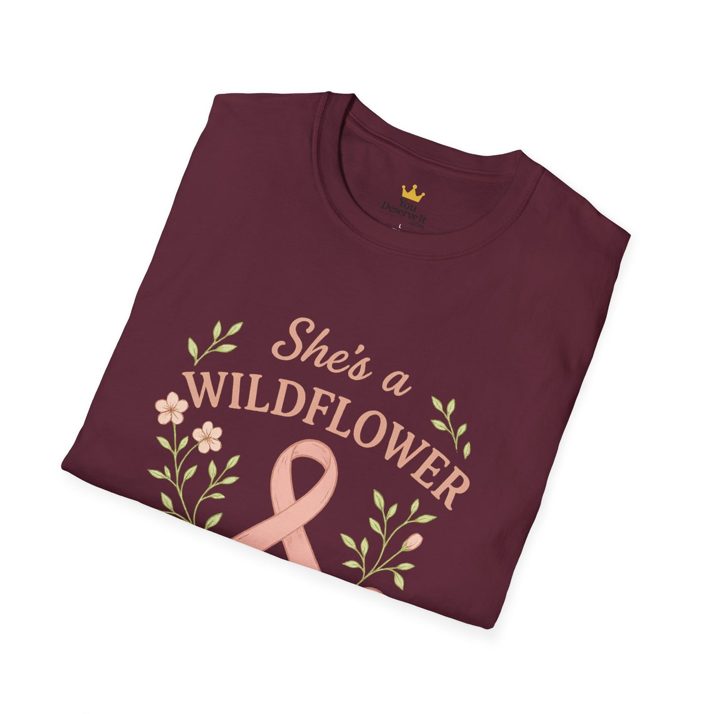 Wildflower in Pink Armor | Breast Cancer Warrior Support Shirt