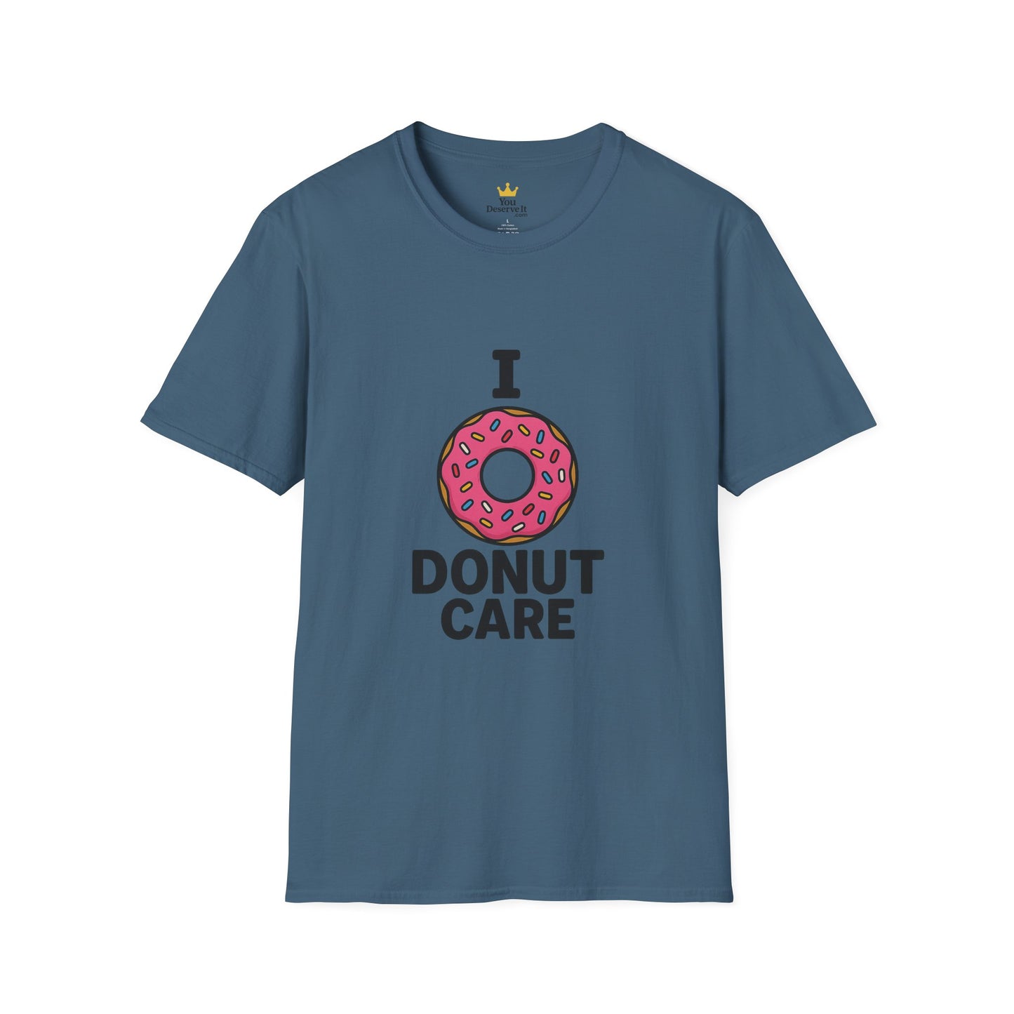 I Donut Care | Funny Pink Sprinkle Donut Shirt