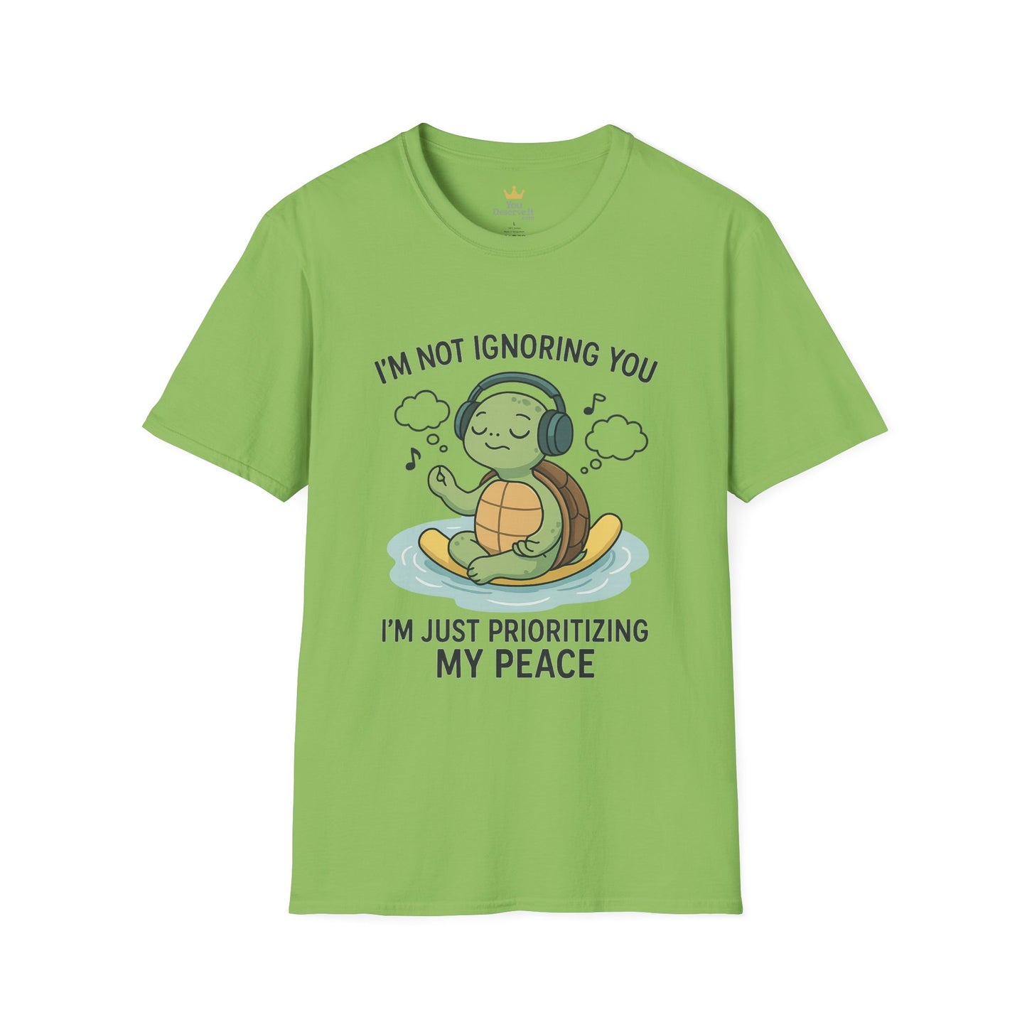 Calm Vibes Turtle T-Shirt - My Peace Graphic Tee, Relaxation Shirt, Nature Lover Gift, Mindfulness Apparel, Cute Animal Top