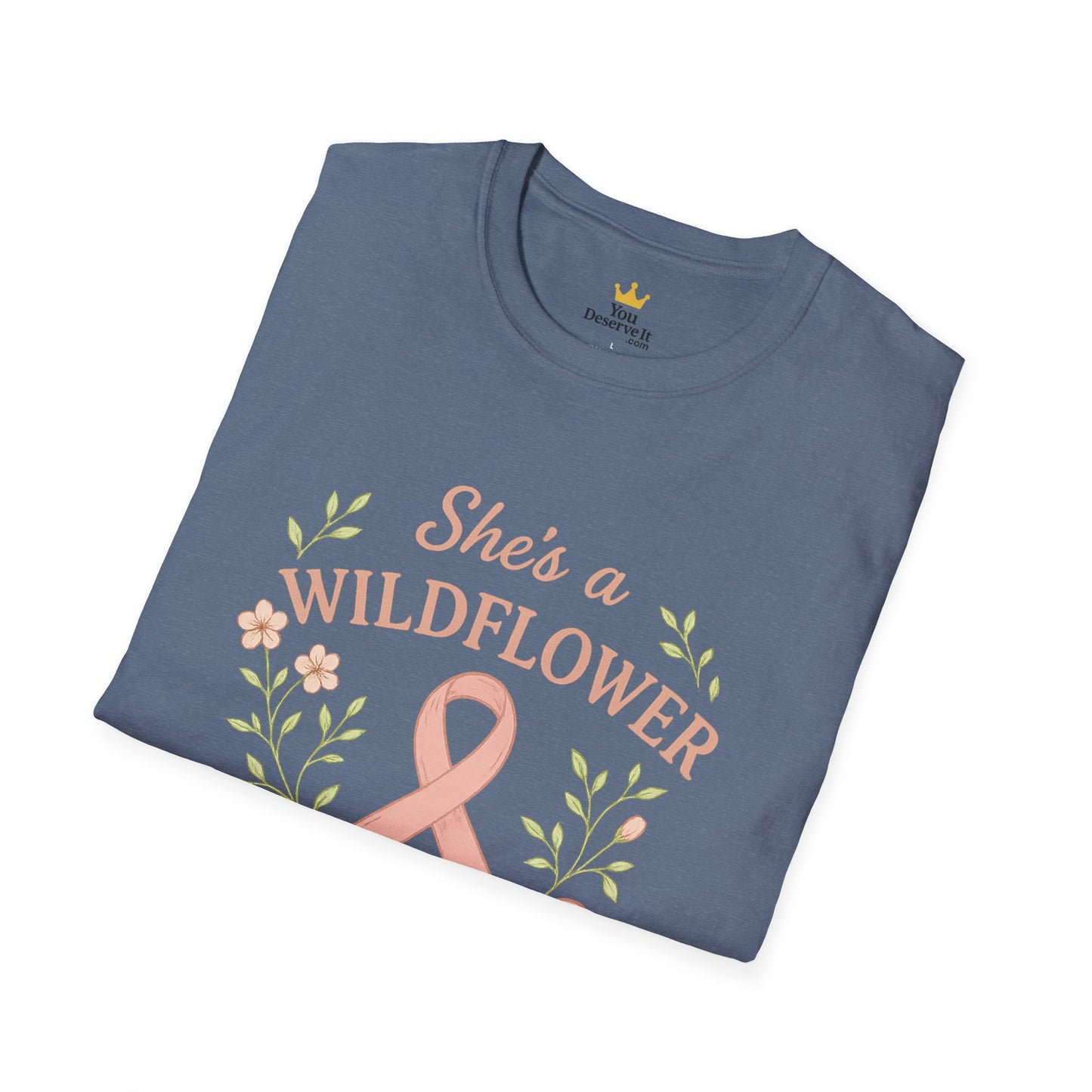 Wildflower in Pink Armor | Breast Cancer Warrior Support Shirt