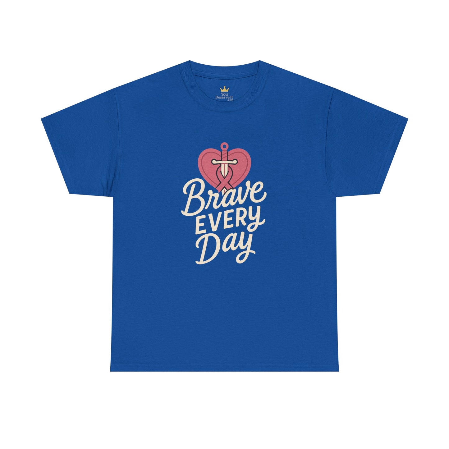 Brave Every Day Shirt | Breast Cancer Awareness Support Tee | Inspirational Courage Graphic T-Shirt
