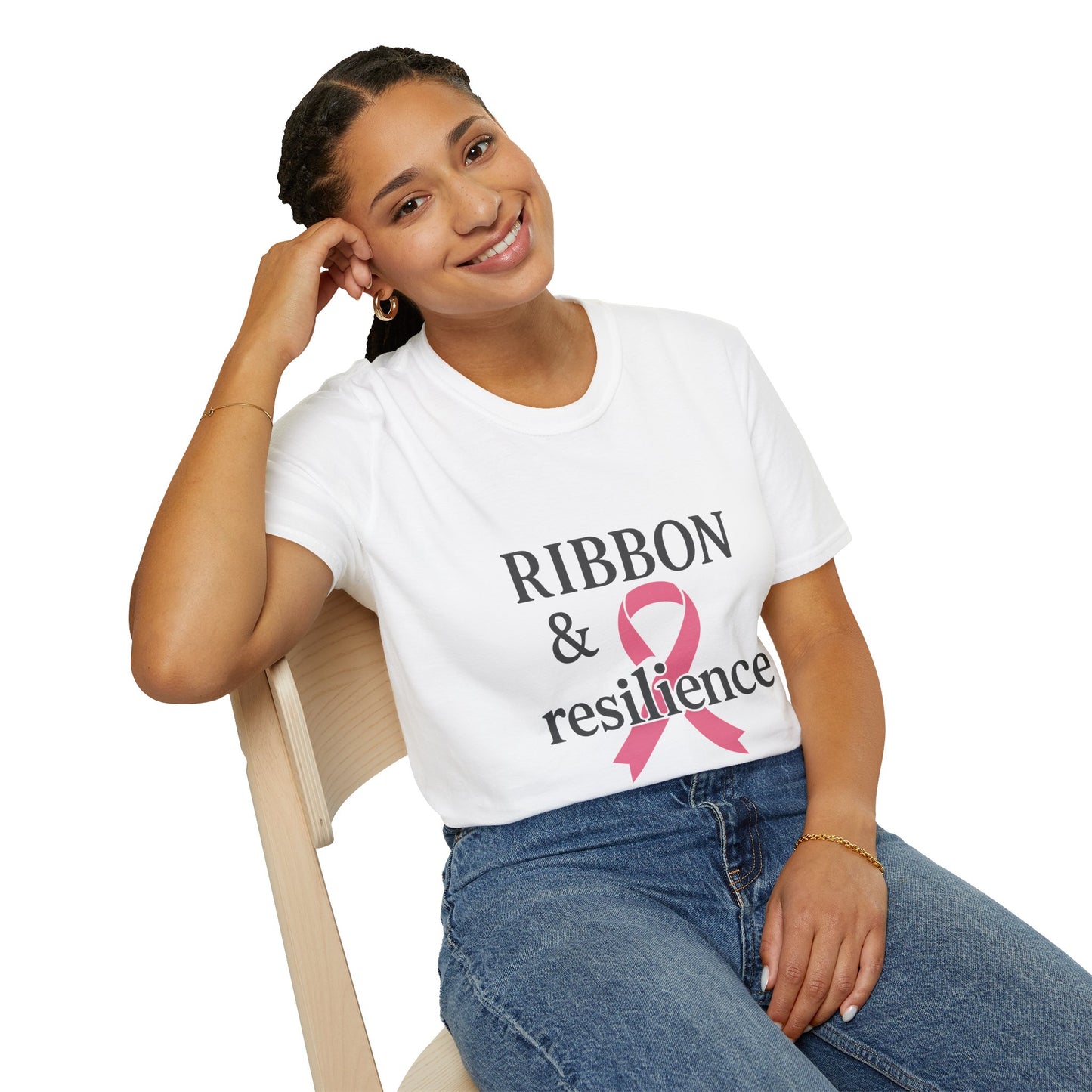 Ribbon and Resilience Breast Cancer Awareness Shirt | Pink Support Tee for Fighters and Survivors