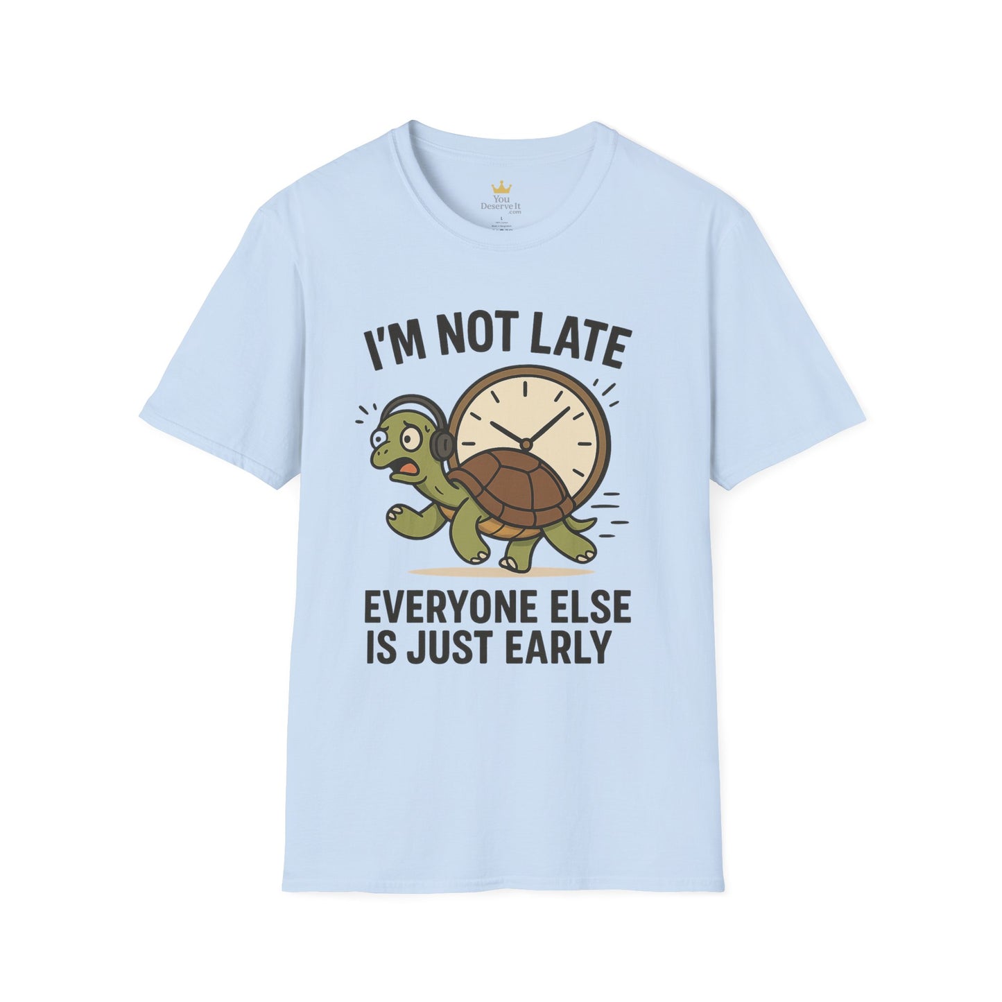 Funny Turtle T-Shirt, Humorous Gift for Friends, Unisex Graphic Tee, Birthday Present, Casual Wear, Animal Lover Shirt