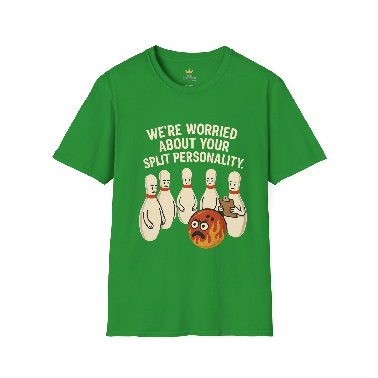 Bowling Intervention T-Shirt | "Split Personality" Funny League Tee