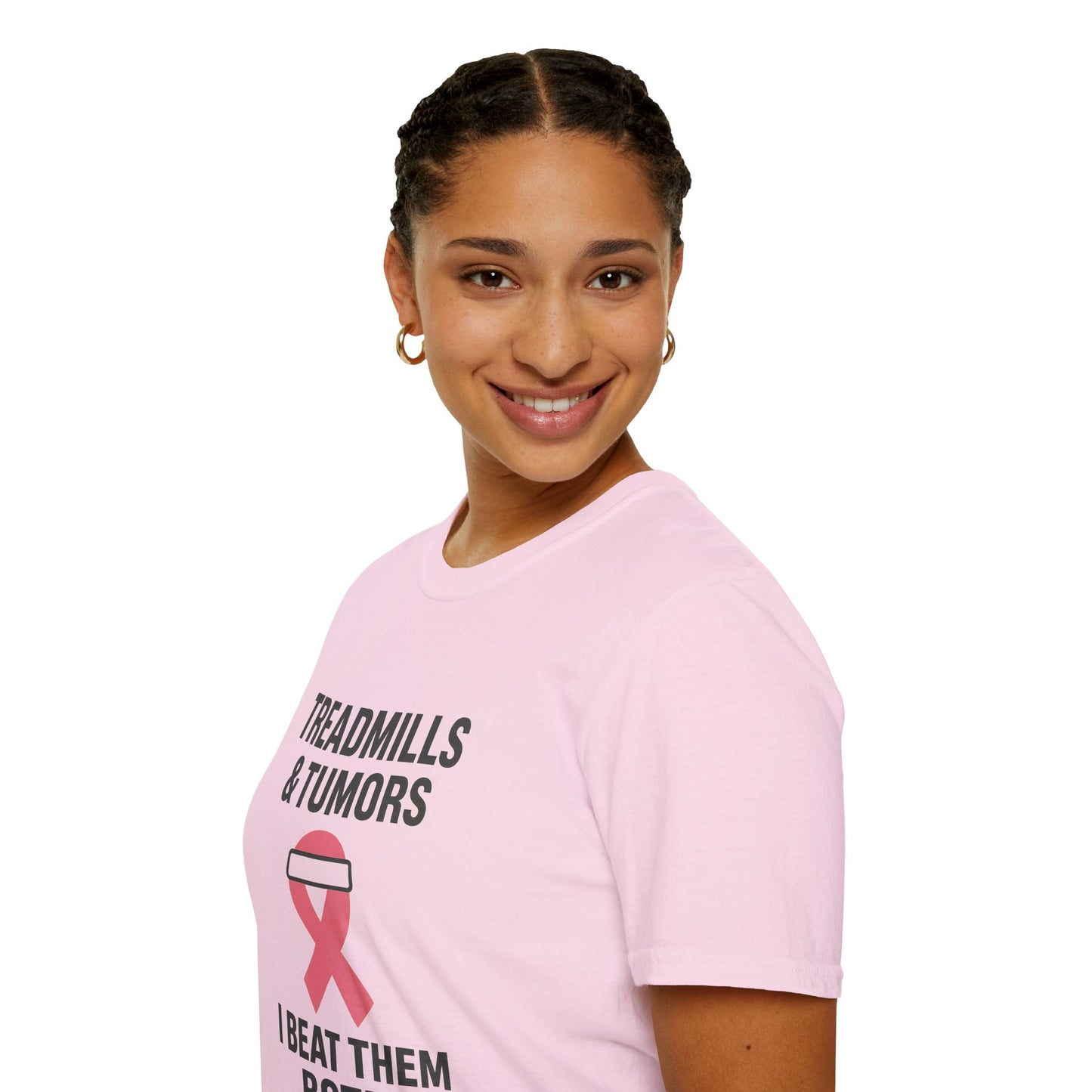 Treadmills & Tumors I Beat Them Both | Breast Cancer Survivor Workout Shirt