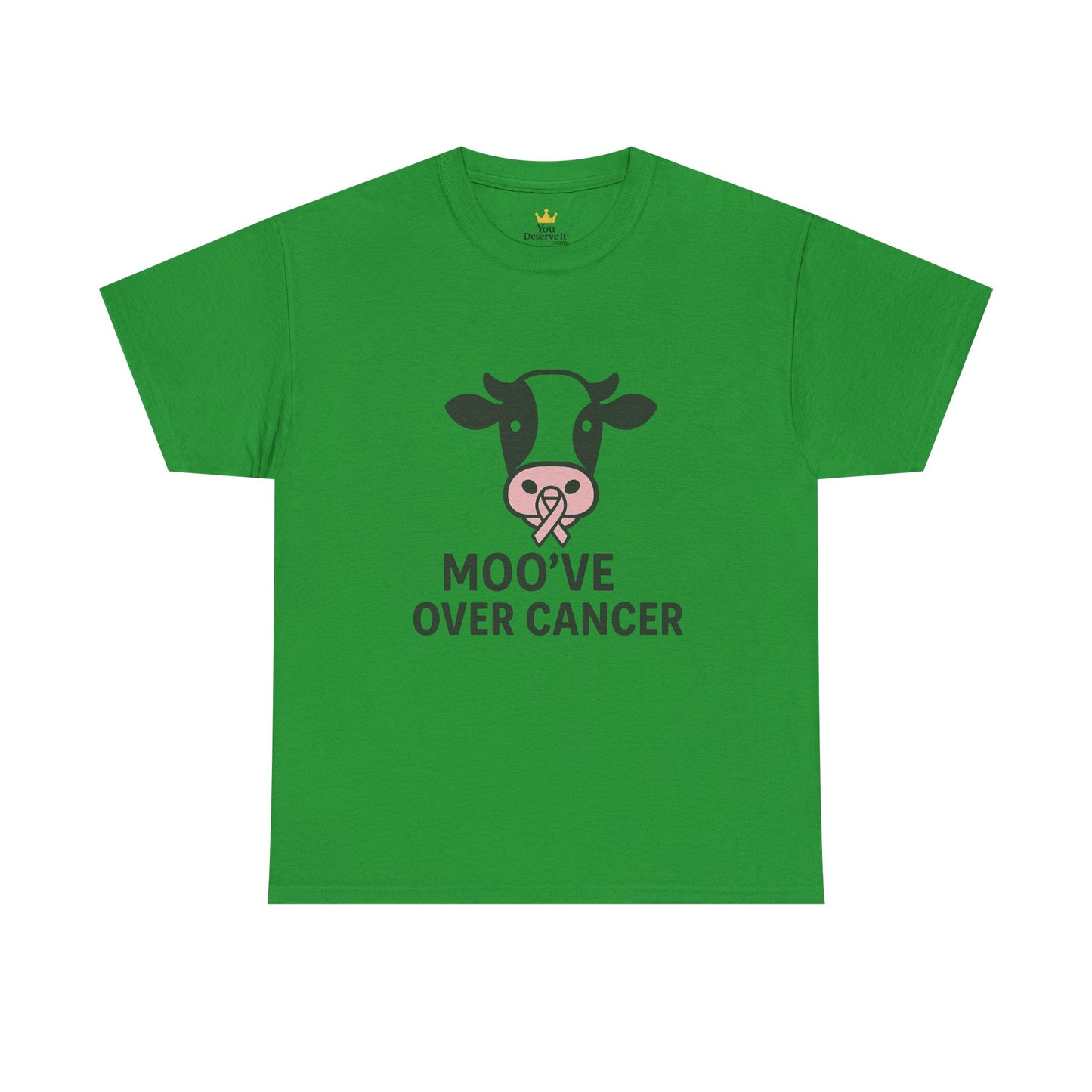 Moo've Over Cancer | Breast Cancer Awareness Cow Tee