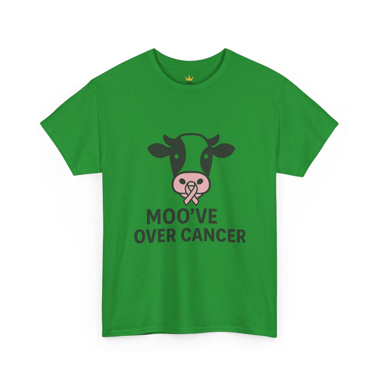 Moo've Over Cancer | Breast Cancer Awareness Cow Tee