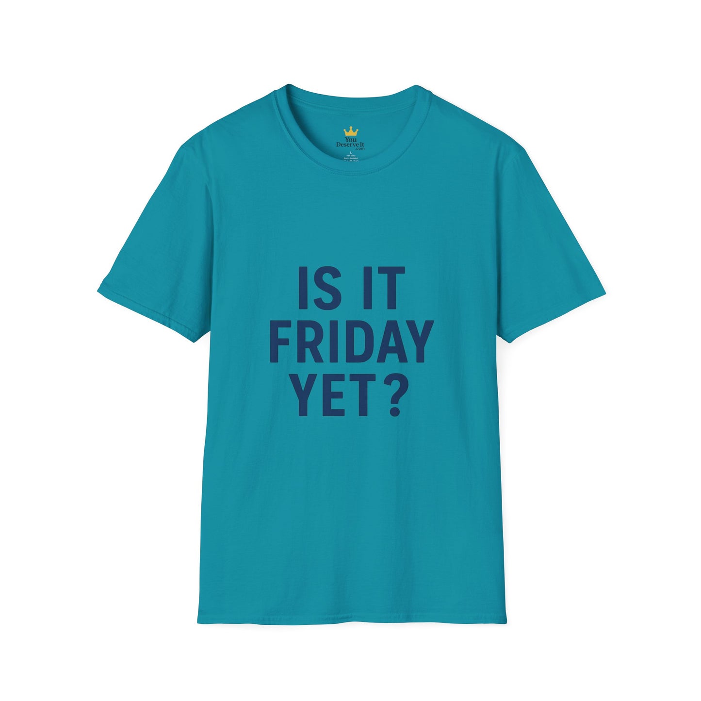 Is It Friday Yet? T-Shirt | Funny Work Week Shirt for Office Zombies
