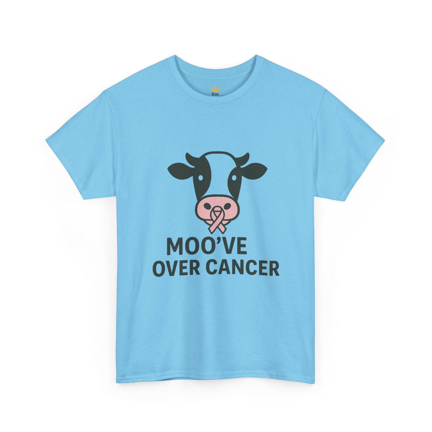 Moo've Over Cancer | Breast Cancer Awareness Cow Tee