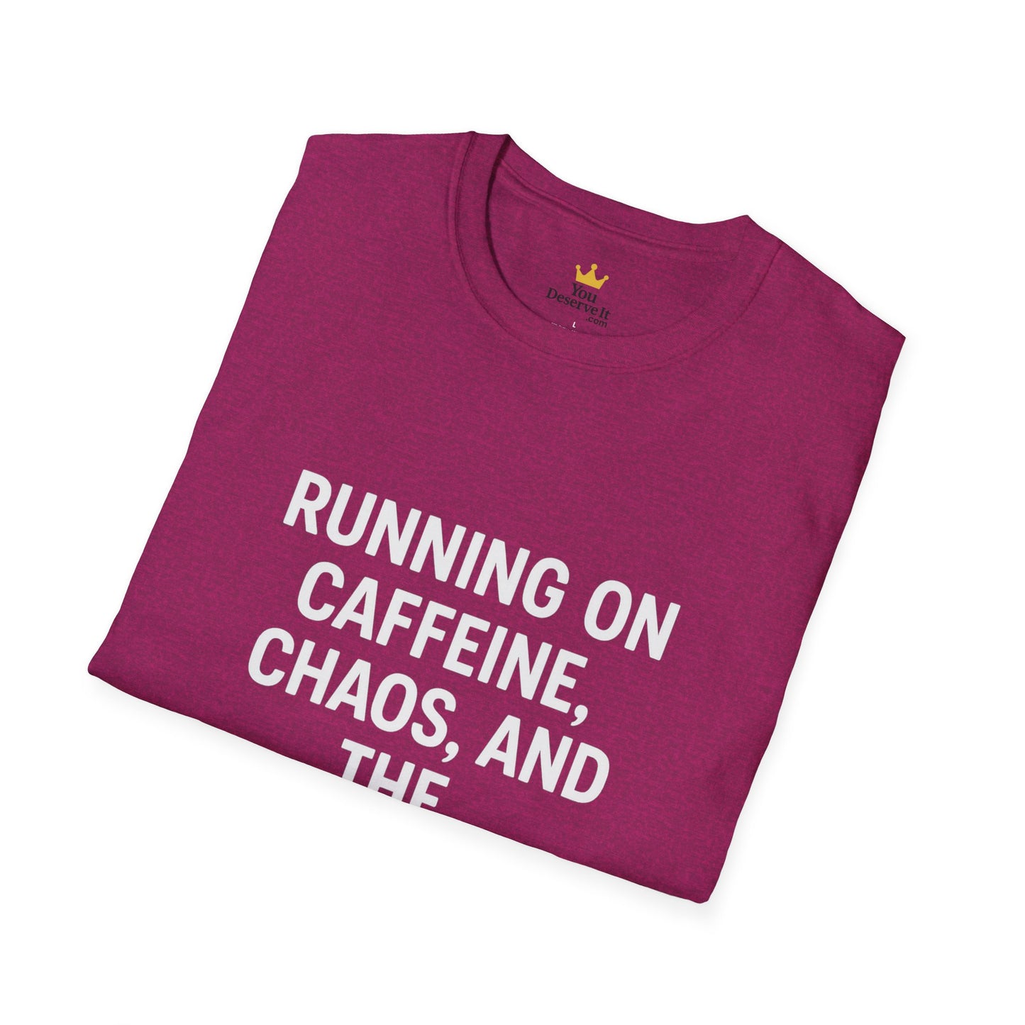 Caffeine Chaos & Audacity Shirt | Funny Sarcastic Quote Tee | Introvert Humor Gift