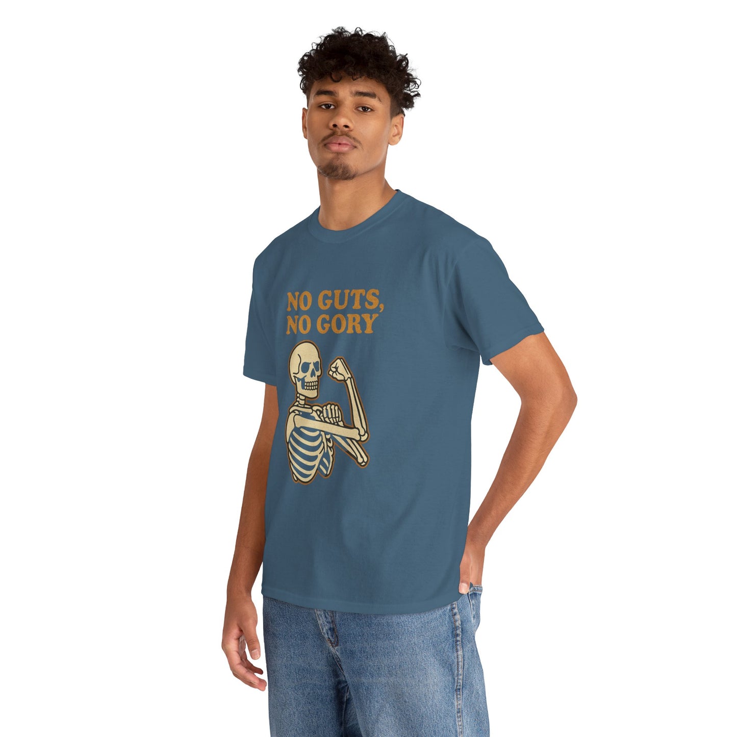 No Guts, No Gory | Halloween Skeleton Motivation Tee
