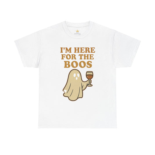 I'm Here for the Boos | Funny Halloween Wine Shirt
