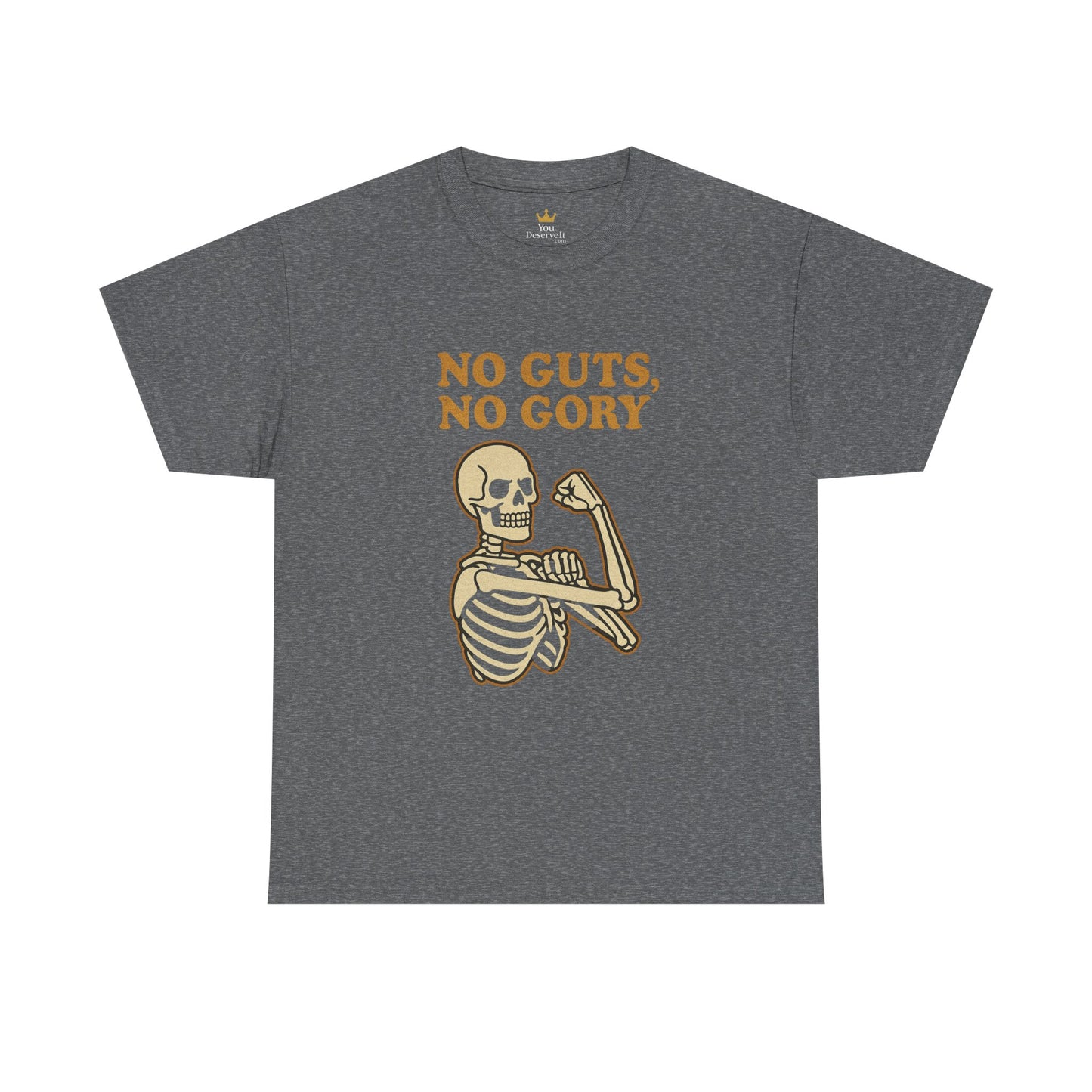 No Guts, No Gory | Halloween Skeleton Motivation Tee