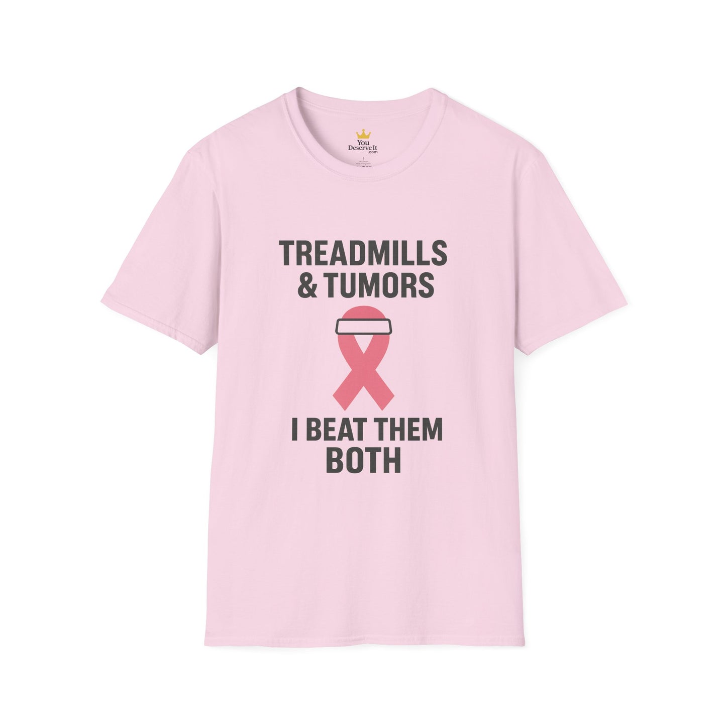 Treadmills & Tumors I Beat Them Both | Breast Cancer Survivor Workout Shirt