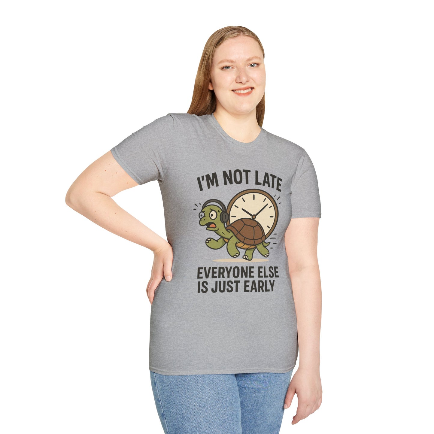 Funny Turtle T-Shirt, Humorous Gift for Friends, Unisex Graphic Tee, Birthday Present, Casual Wear, Animal Lover Shirt