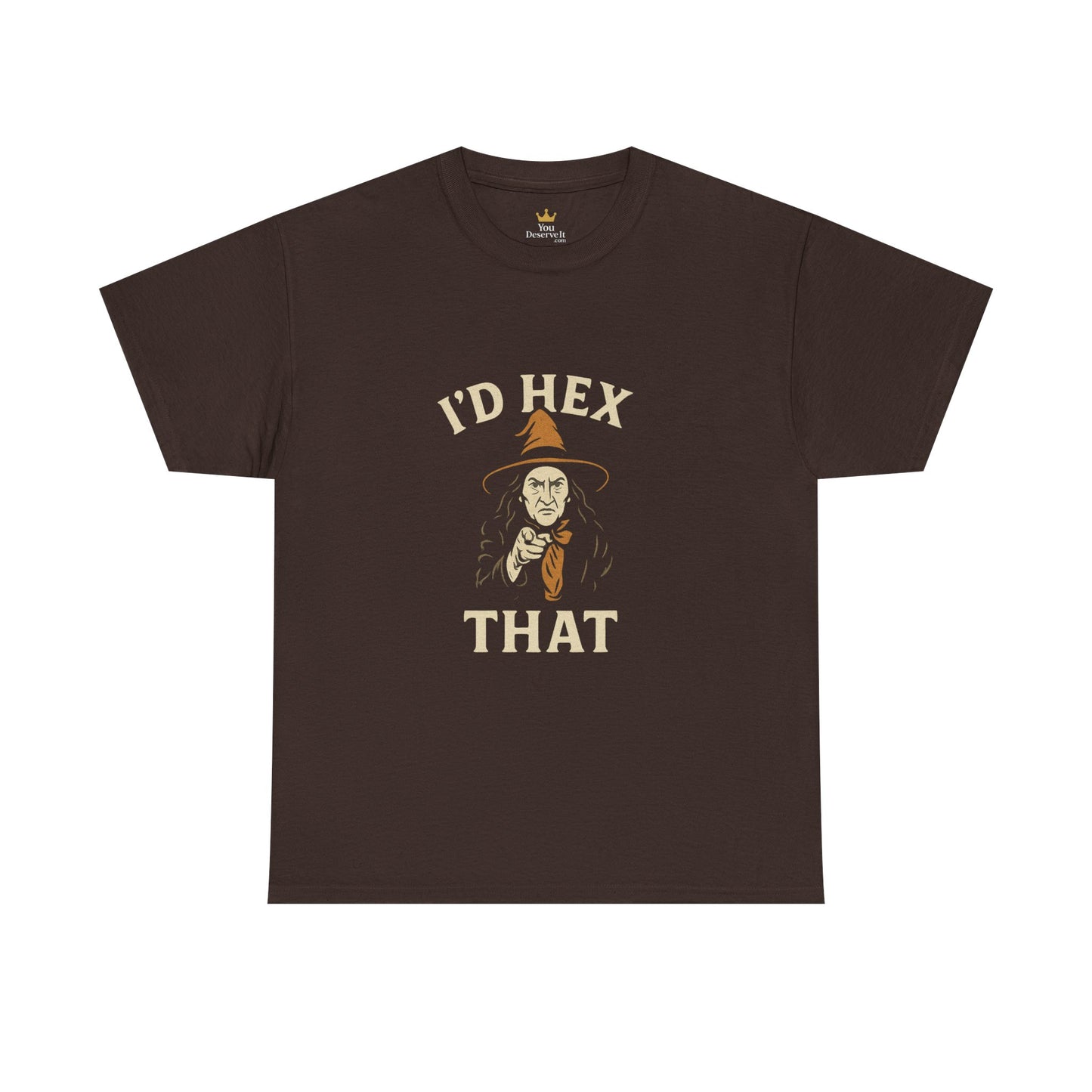 I'd Hex That T-Shirt | Funny Witchy Halloween Shirt for Sarcastic Spellcasters