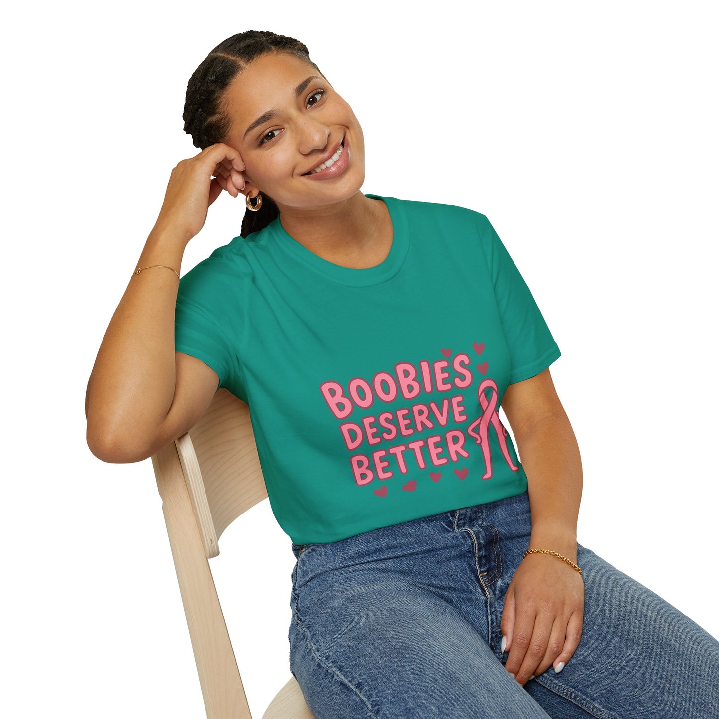 Boobies Deserve Better | Cute Breast Cancer Awareness Shirt