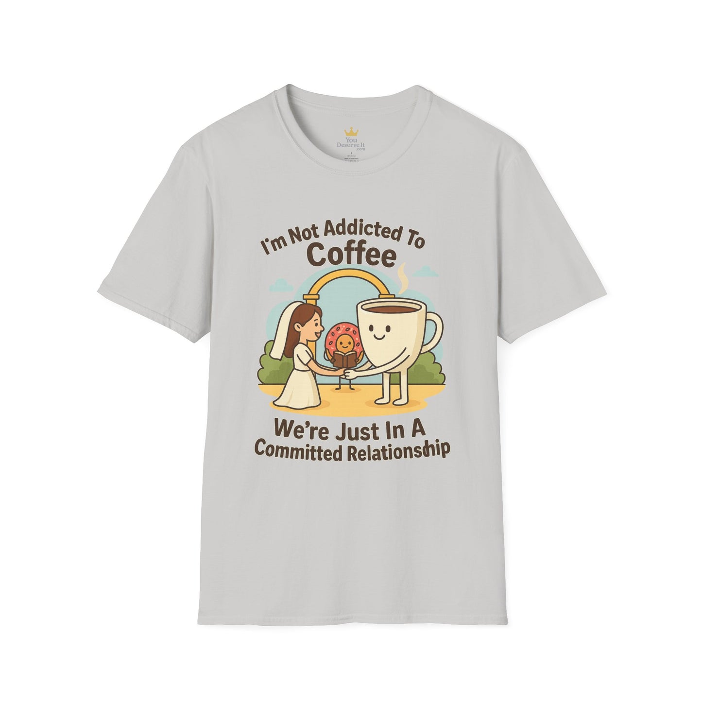 Funny Coffee T-Shirt, Gift for Coffee Lovers, Unisex Softstyle Tee, Cute Relationship Humor Shirt, Perfect for Birthdays and Coffee