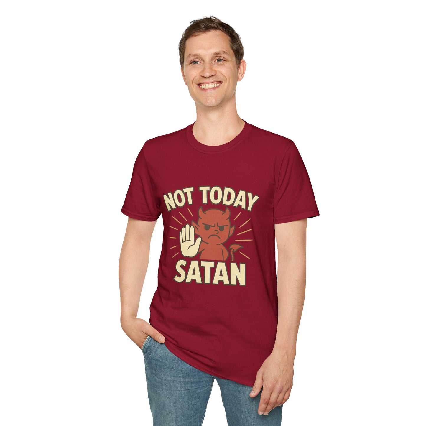 Not Today Satan Shirt | Funny Devil T-Shirt for Zero-Chill Mood Days
