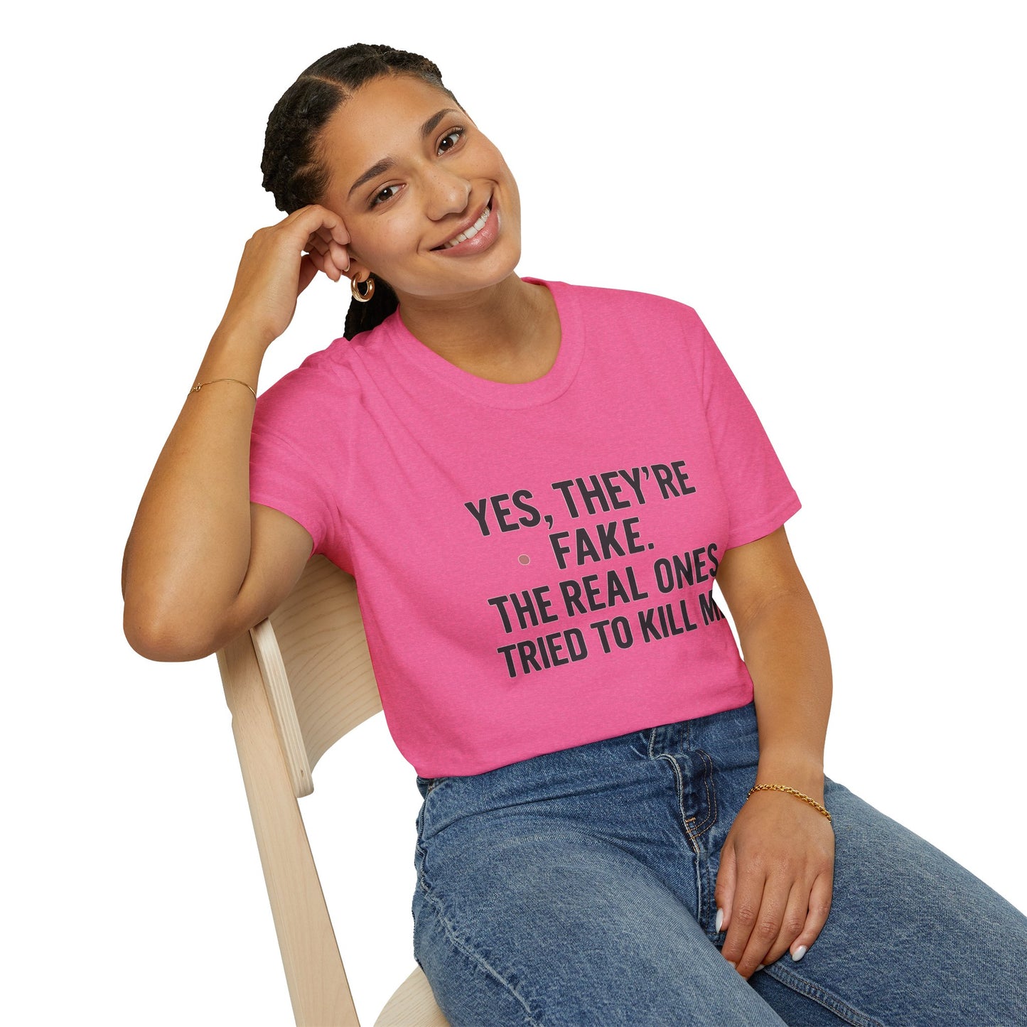 Yes, They're Fake | Breast Cancer Survivor Shirt