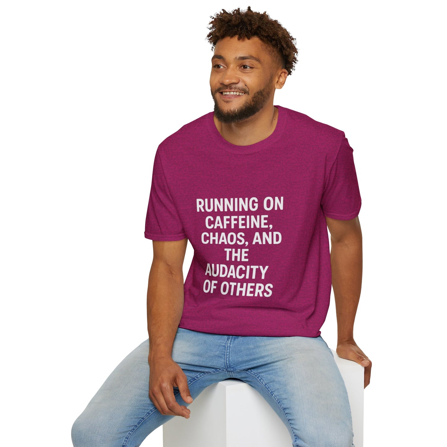 Caffeine Chaos & Audacity Shirt | Funny Sarcastic Quote Tee | Introvert Humor Gift