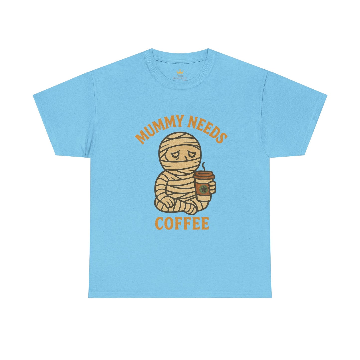 Mummy Needs Coffee Shirt | Funny Halloween Tired Mom Tee with Caffeine Theme