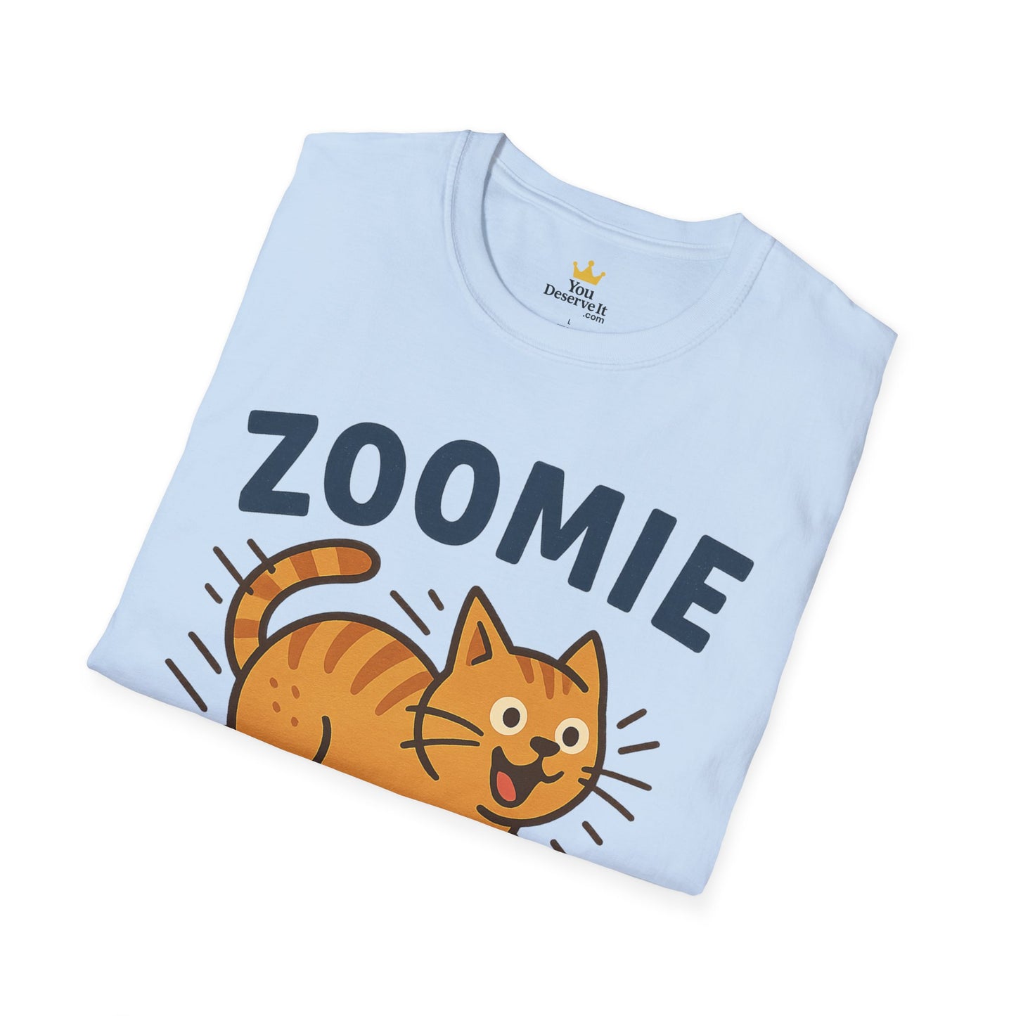 Cute Cat Zoomie Zone T-Shirt, Cat Lover Gift, Funny Pet Tee, Animal T-Shirt, Casual Everyday Top