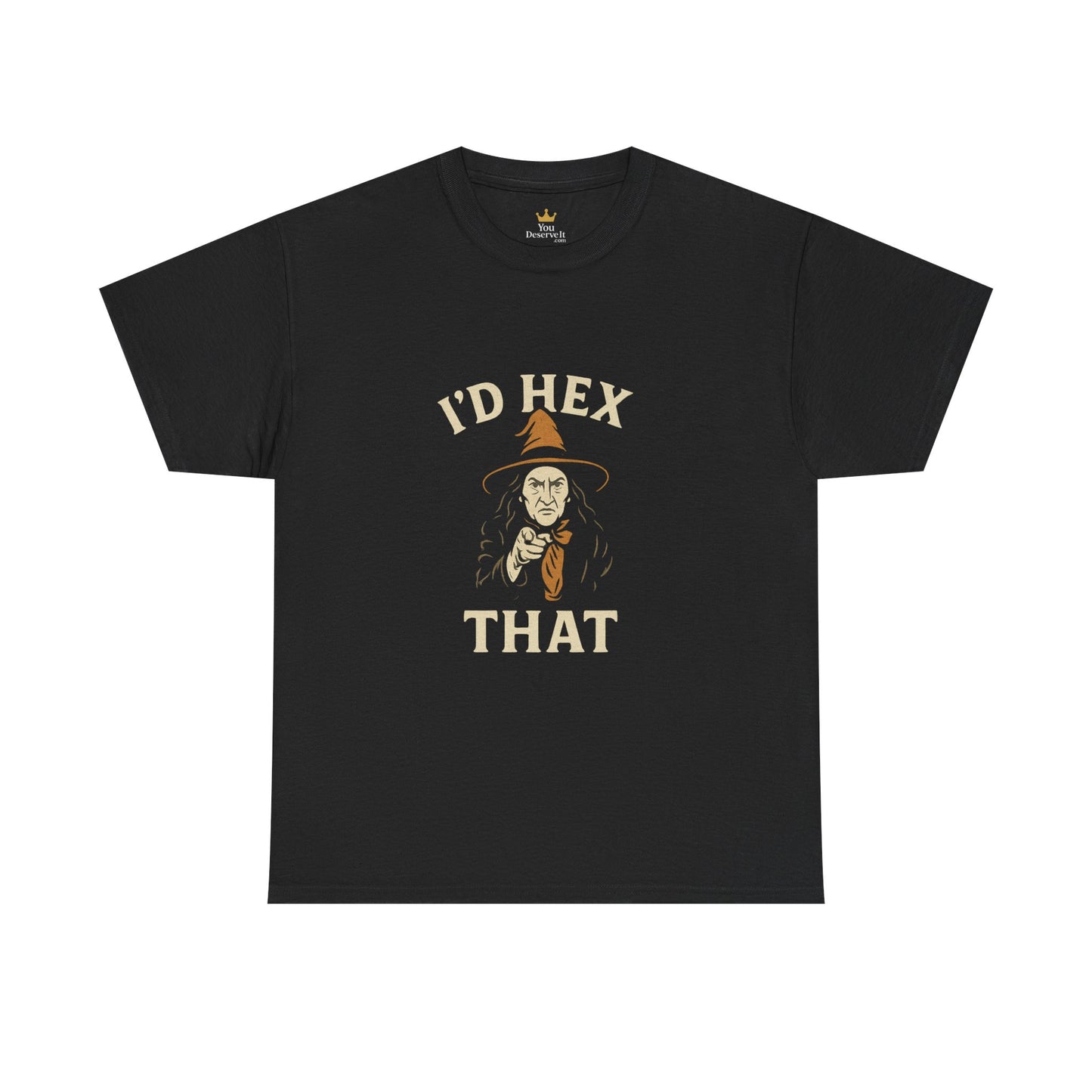 I'd Hex That T-Shirt | Funny Witchy Halloween Shirt for Sarcastic Spellcasters