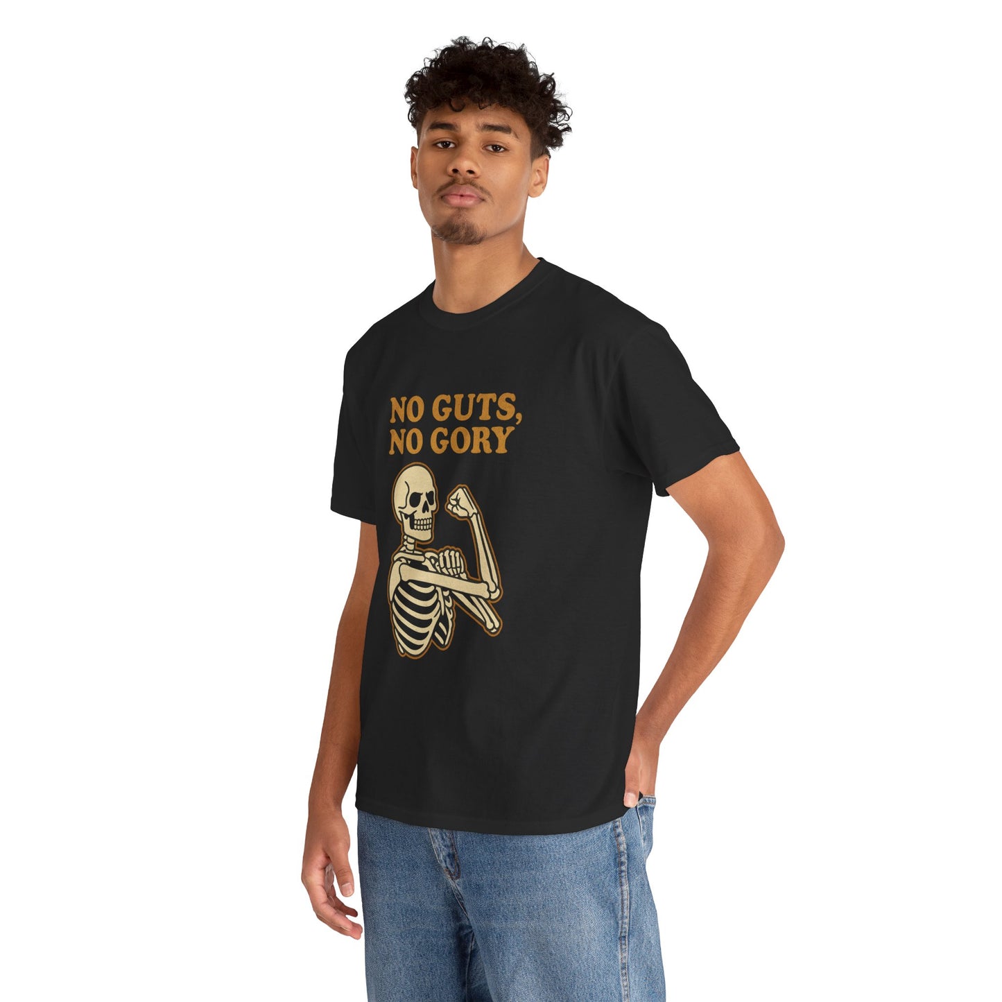 No Guts, No Gory | Halloween Skeleton Motivation Tee