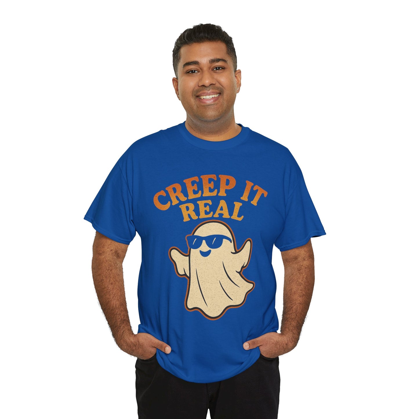 Creep It Real Shirt | Funny Halloween Ghost T-Shirt with Sunglasses