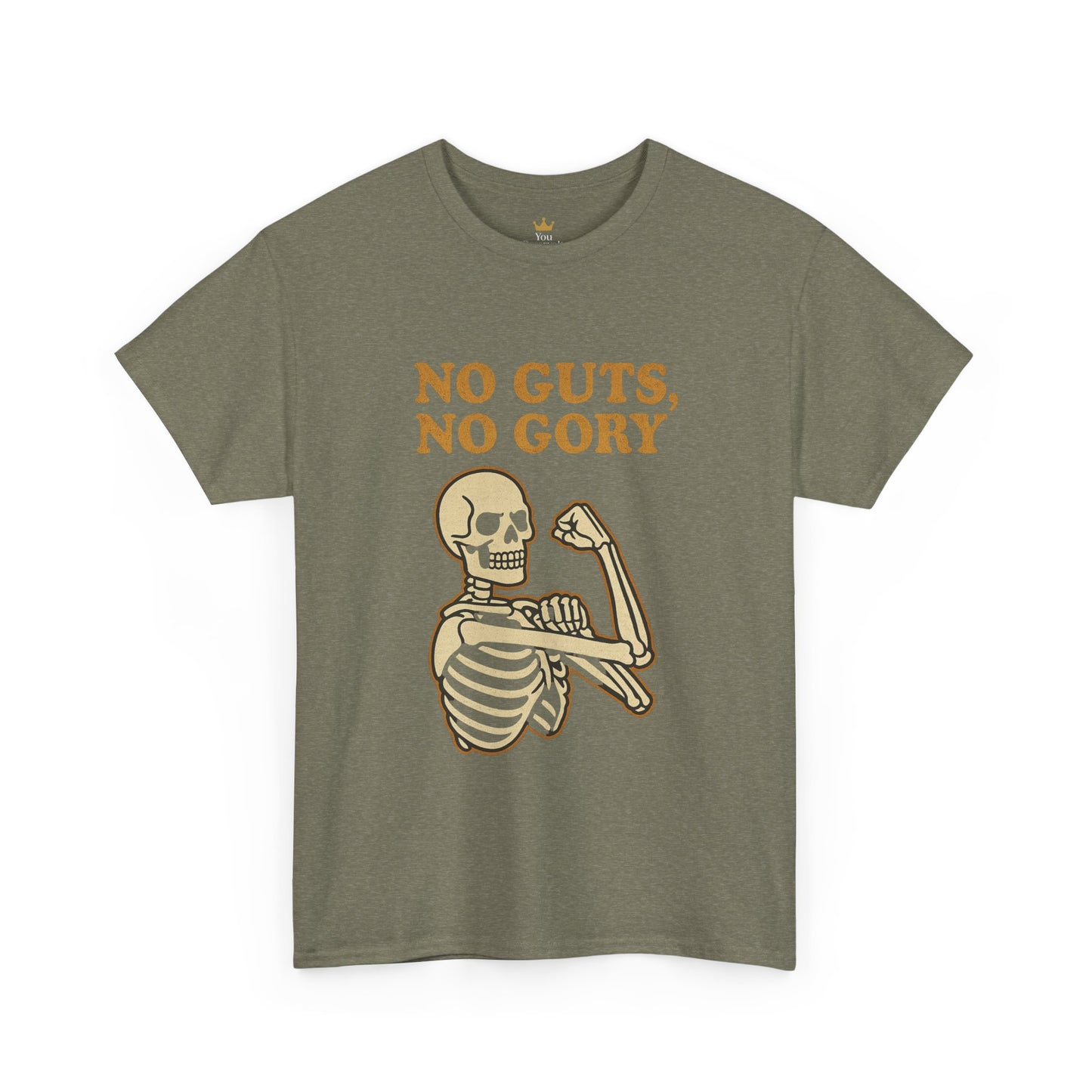 No Guts, No Gory | Halloween Skeleton Motivation Tee