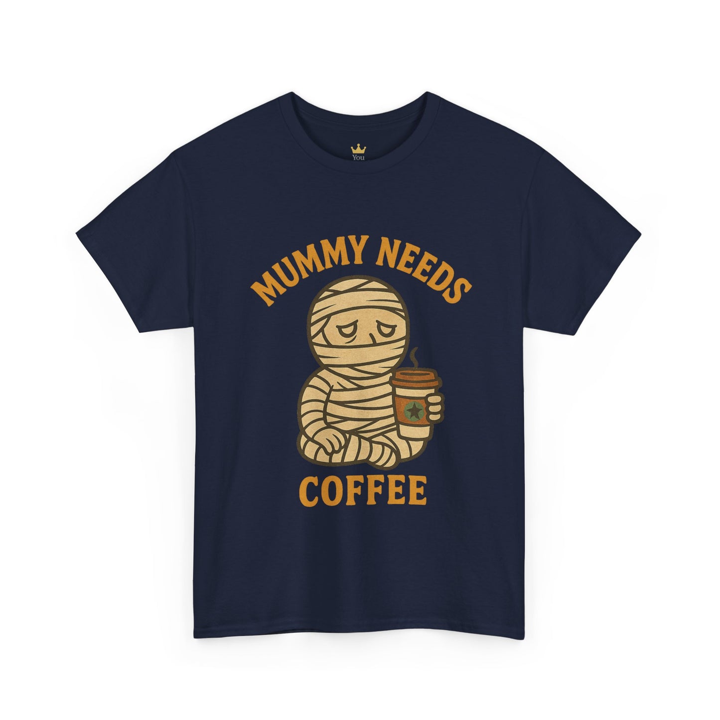 Mummy Needs Coffee Shirt | Funny Halloween Tired Mom Tee with Caffeine Theme