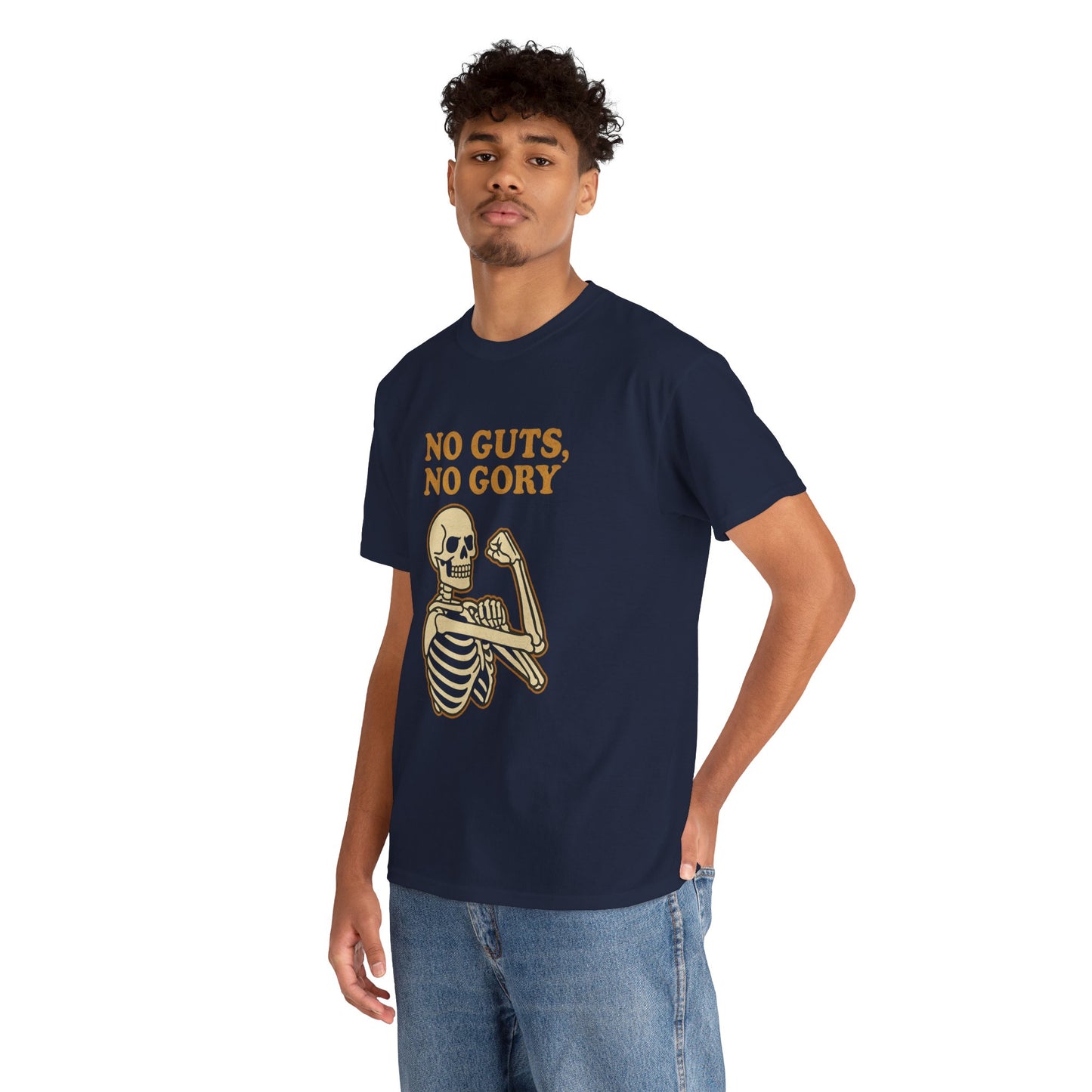 No Guts, No Gory | Halloween Skeleton Motivation Tee