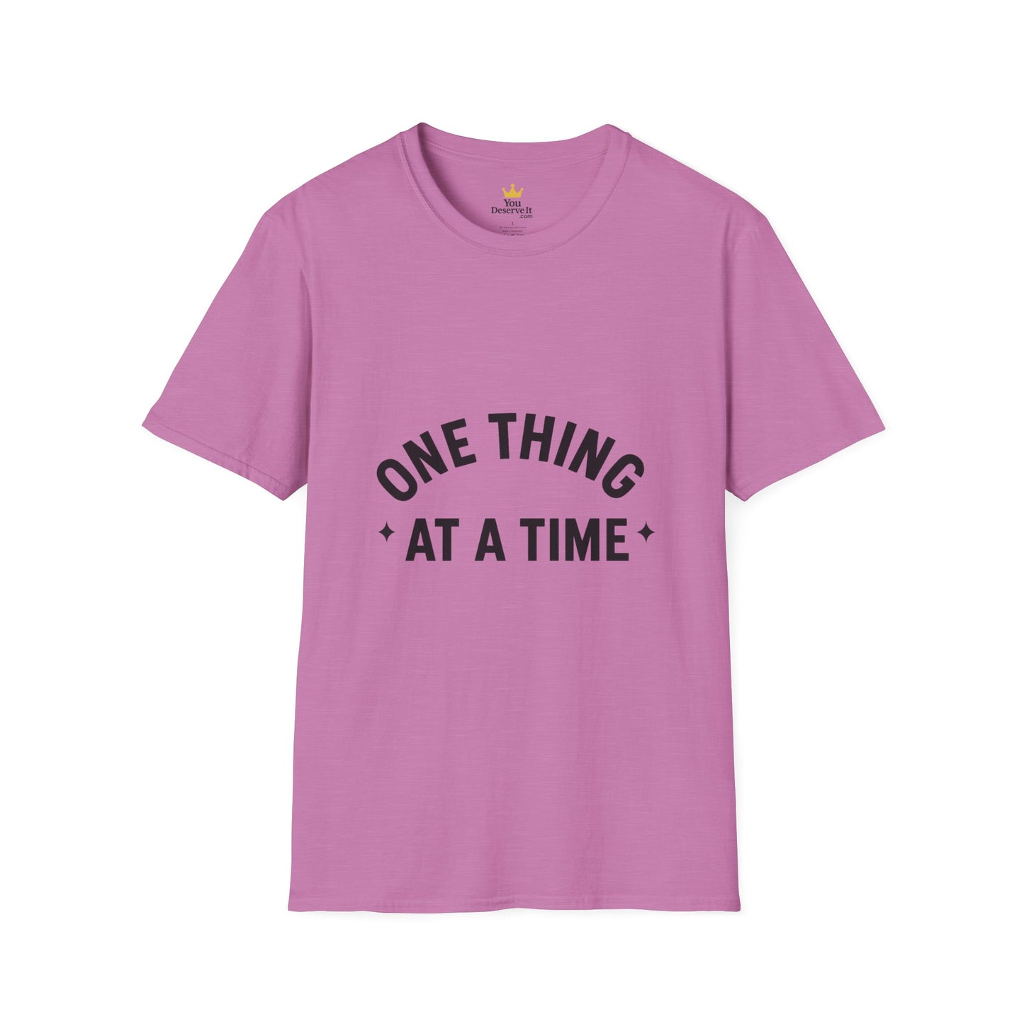 One Thing at a Time T-Shirt | Minimalist Mental Health Reminder Tee