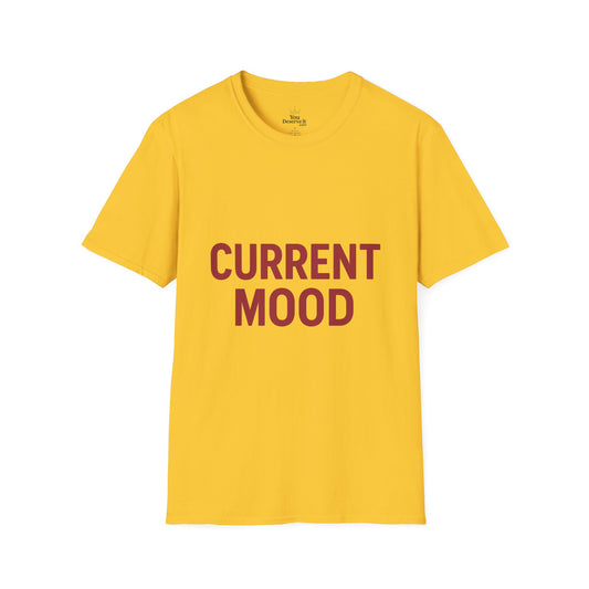 Current Mood T-Shirt | Bold Yellow Tee for Vibe-Setting Style